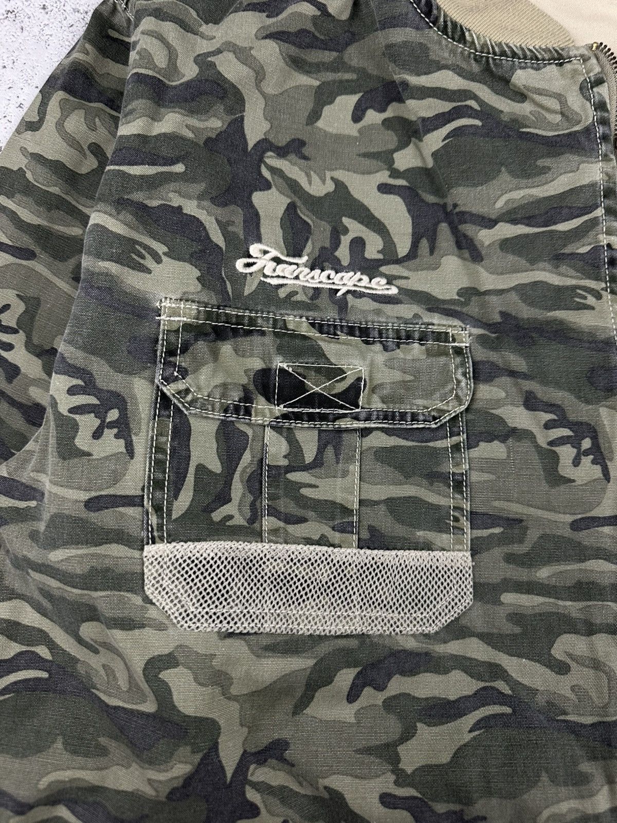 Designer Rare Farscape Camo Utility Bomber Jacket 2XL Streetwear Size US XXL / EU 58 / 5 - 5 Thumbnail