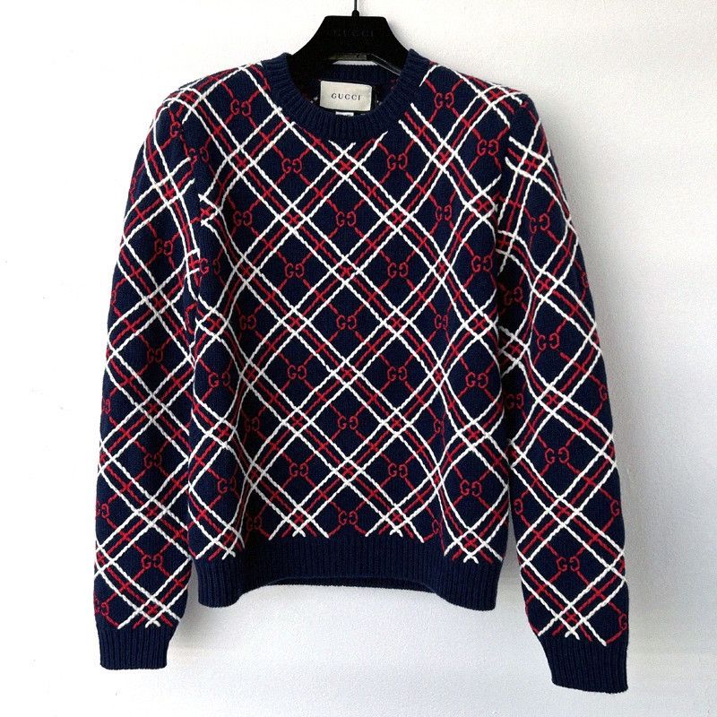 Gucci Gucci GG Logo Wool Knit Sweater Size US M / EU 48-50 / 2 - 7 Thumbnail