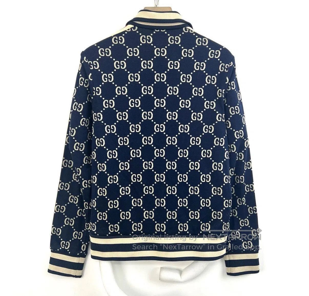 Gucci Blue Patterned Zip-Up Light Jacket Size M. Size US M / EU 48-50 / 2 - 2 Thumbnail