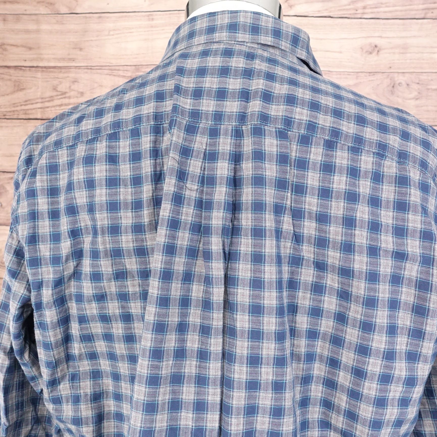 Apt. 9 VINTAGE No | APT. 9 Men's Long Sleeve Plaid Shirt Big & Tall Size XLT Blue Casual Size US XL / EU 56 / 4 - 5 Thumbnail