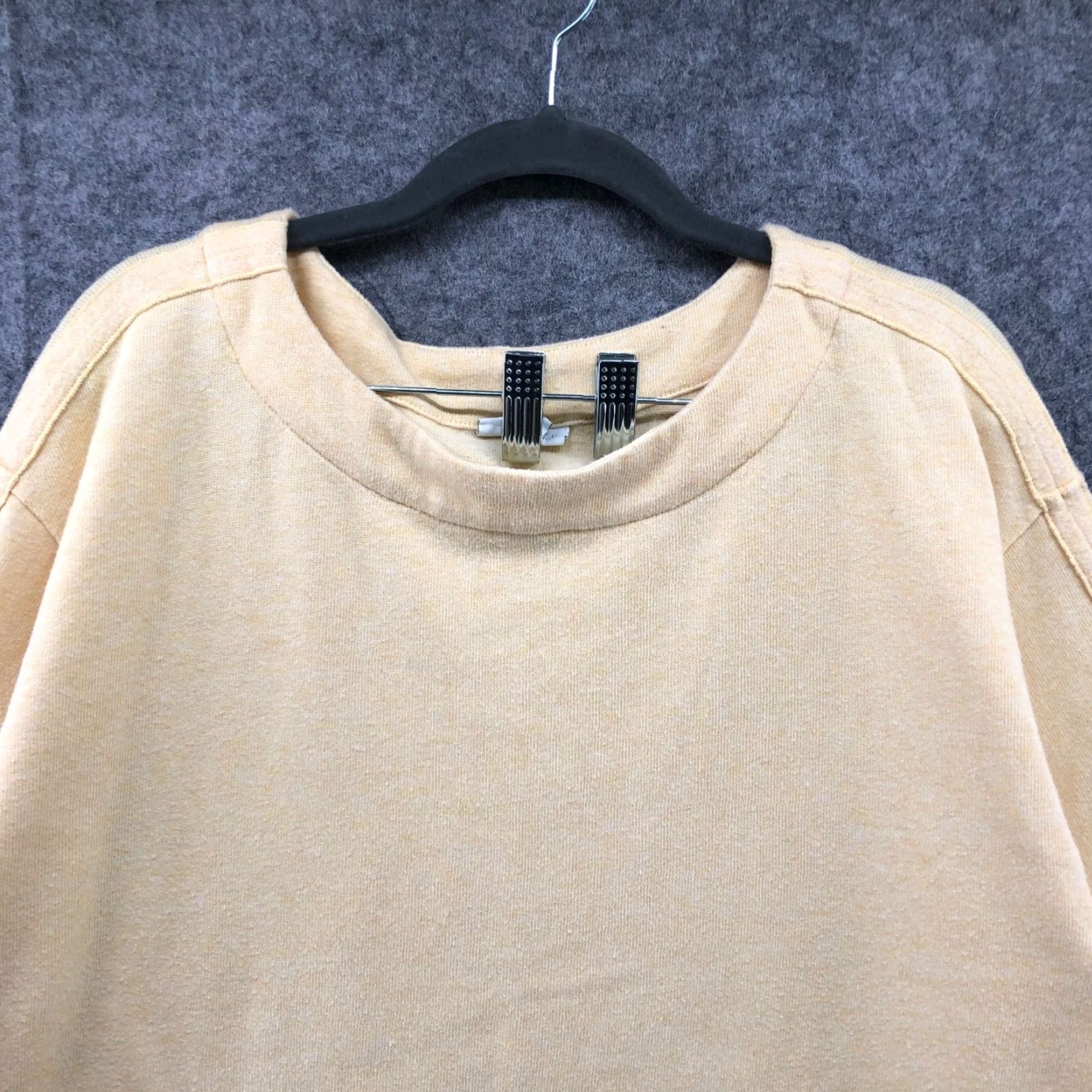 J. Jill VINTAGE J. Jill Women's Sweatshirt Pullover 3/4 Sleeve Lightweight Cotton Blend Yellow Casual LP Size L / US 10 / IT 46 - 3 Thumbnail