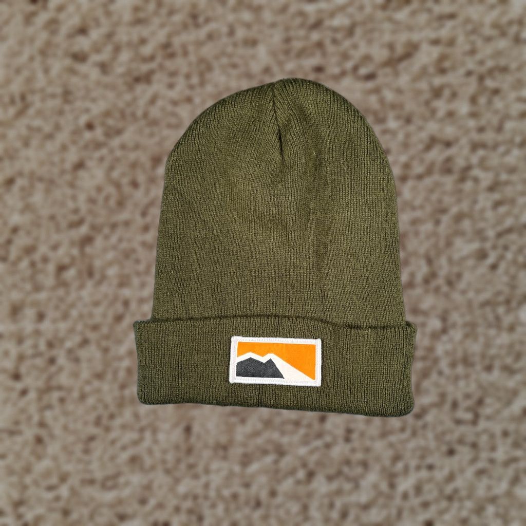Vintage Yupoong Beanie Toque Adult One Size Green Knit 100% Acrylic Mountain Logo Ski Size ONE SIZE - 1 Thumbnail