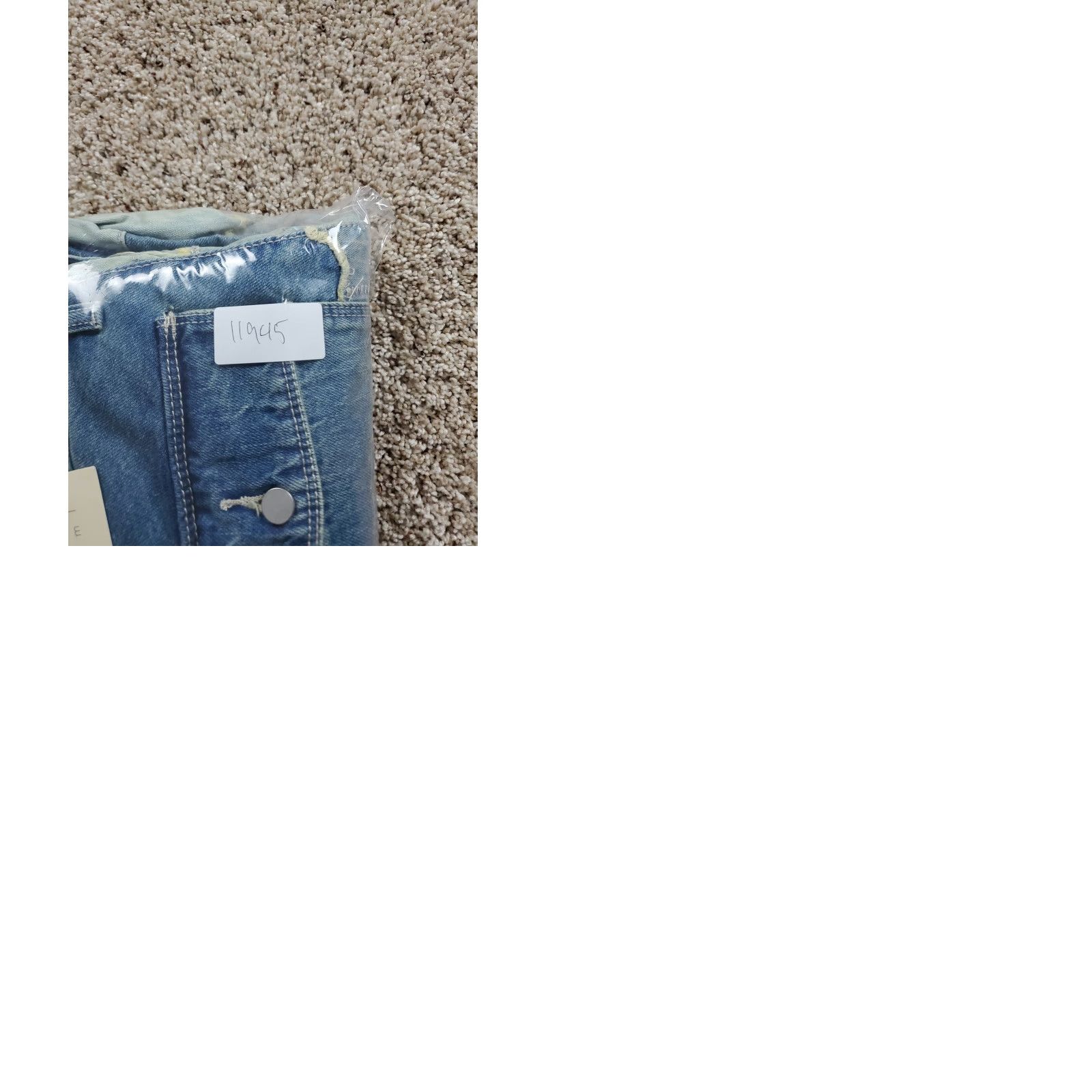 Mnml Jeans Mens 28 Patchwork Distressed Frayed Denim Straight Leg Streetwear NWT