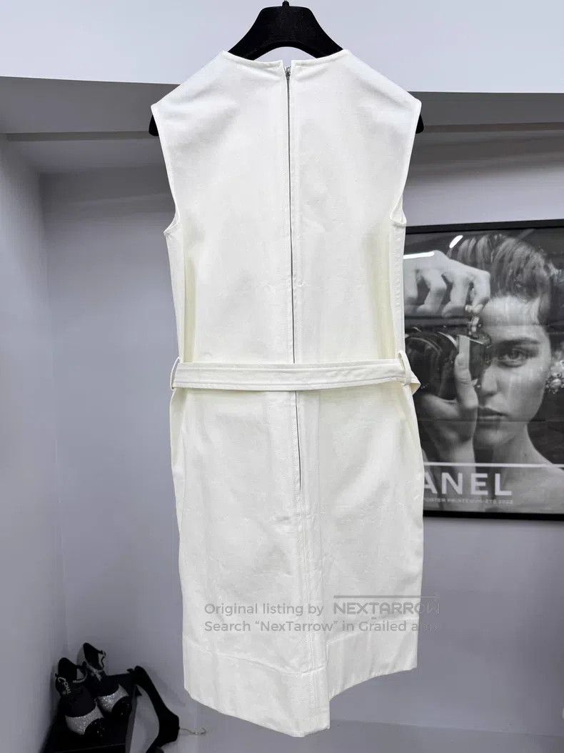Hermes Hermes White vest dress Size XS / US 0-2 / IT 36-38 - 3 Thumbnail