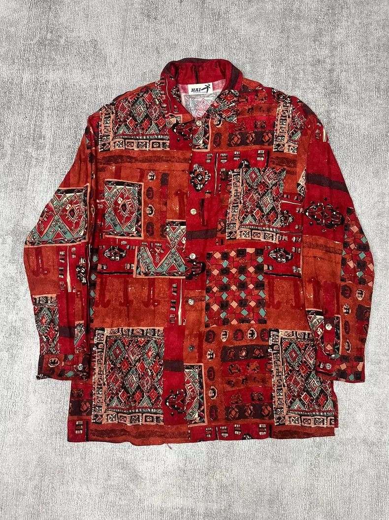 Issey Miyake Issey Miyake Vintage Art Print Shirt - dmc Size US L / EU 52-54 / 3 - 1 Thumbnail