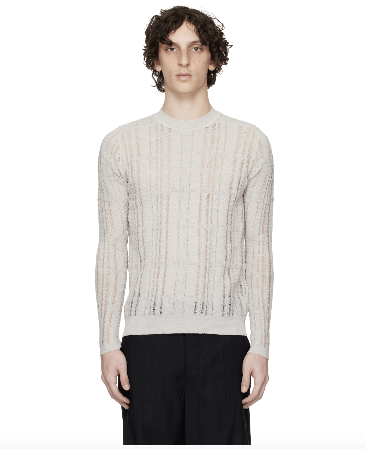 Our Legacy Our Legacy Formal Roundneck Cloud Grey Tech Cotton Size 50 Size US M / EU 48-50 / 2 - 1 Thumbnail