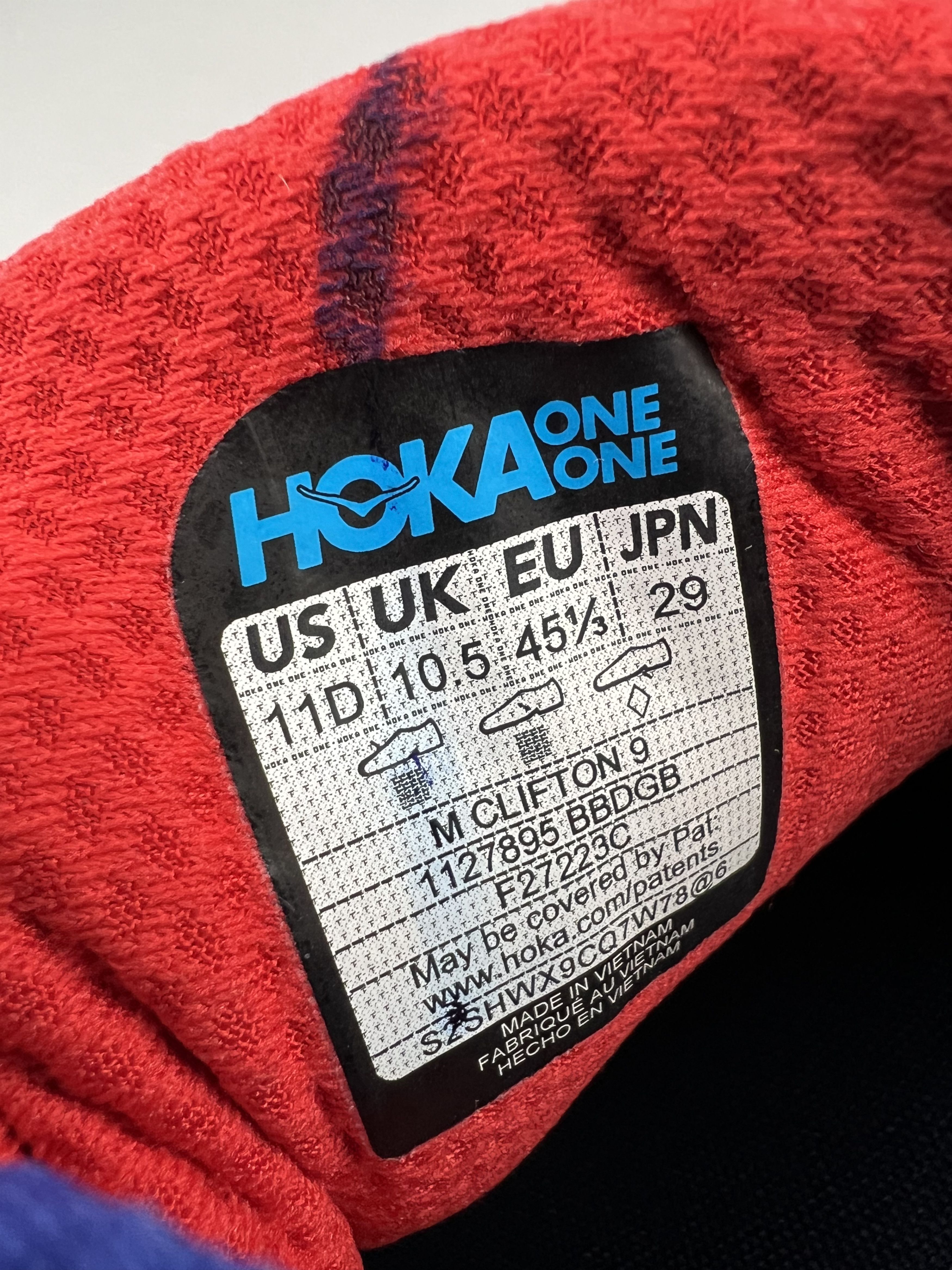 Hoka 11D Hoka One One Clifton 9 Running Shoes Walking Gym Size US 11 / EU 44 - 7 Thumbnail