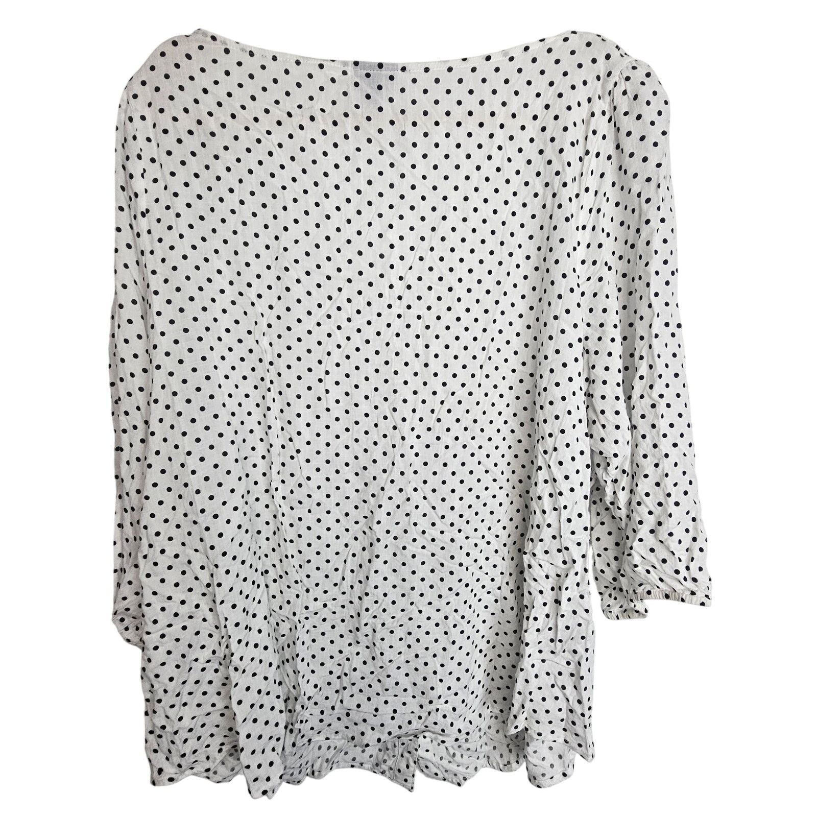 Corridor Torrid Slub Polka Dot Button Front Top Plus Size 4X Classic Size 4XL / US 24-26 - 10 Thumbnail