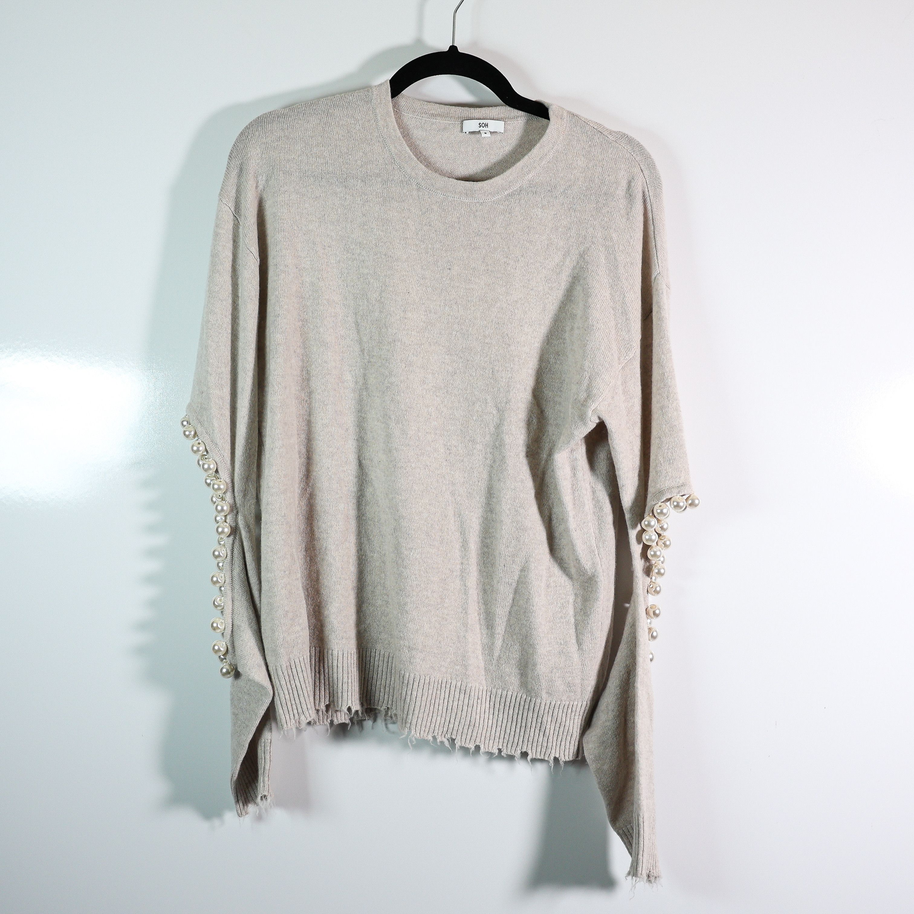 Other SOH Cashmere Wool Blend Knit Pearl Trim Size S / US 4 / IT 40 - 1 Thumbnail