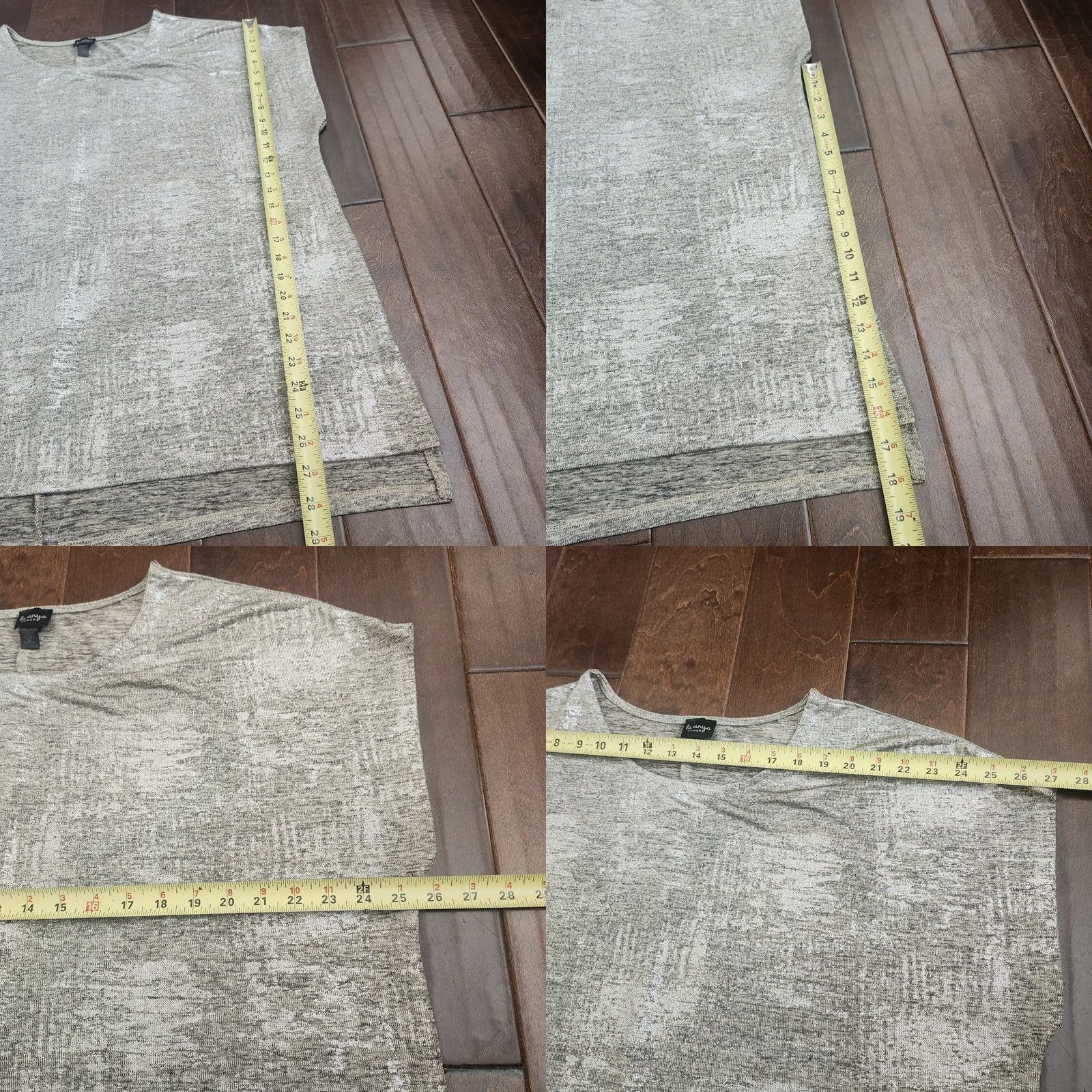 Vintage Marled Top Womens 2X Silver Lavanya Woman Knit Low Hem Plus Size XXL / US 16-18 / IT 52-54 - 8 Thumbnail