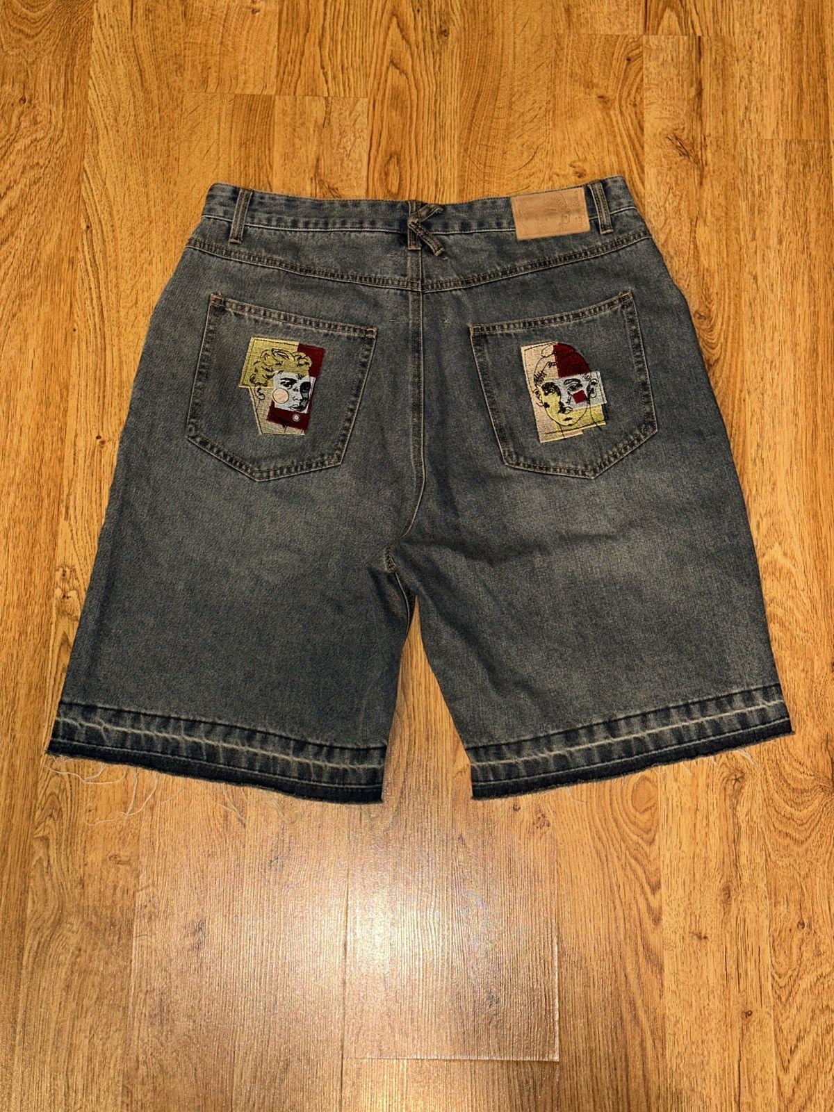 KidSuper KID SUPER Kidsuper Face Patchwork Baggy Jorts Shorts Medium Size US 34 / EU 50 - 13 Thumbnail