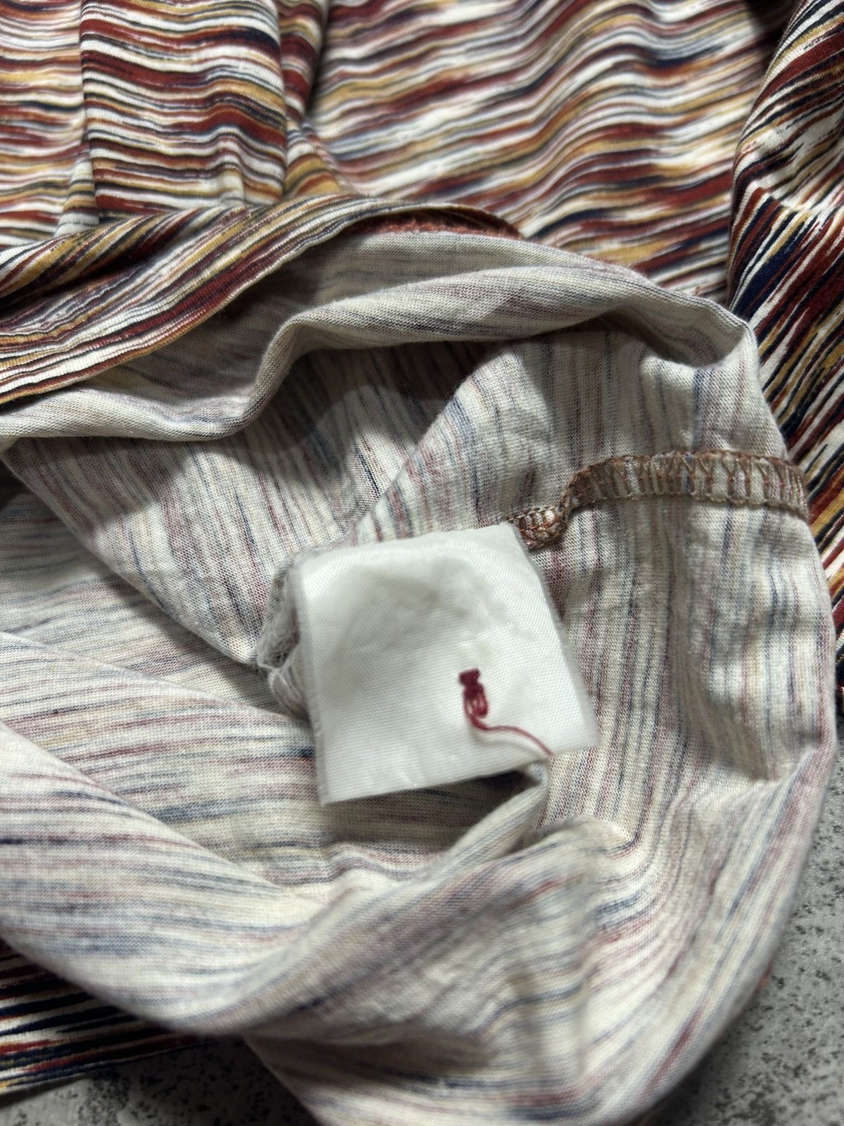 Missoni Y2K Missoni Abstract Classic Long Sleeve Polo Shirt Size US L / EU 52-54 / 3 - 9 Thumbnail
