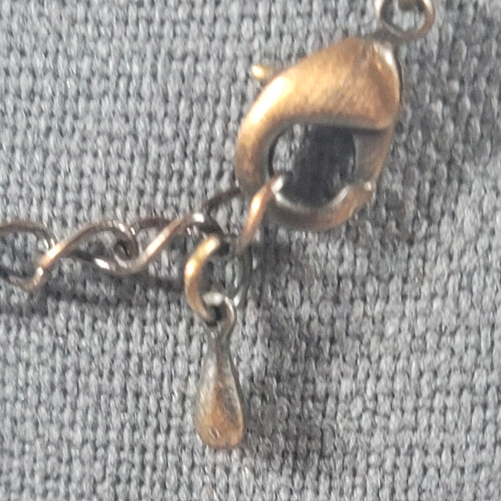 Other Bronze Purple Flower Pendant 13" Necklace Lightweight Size ONE SIZE - 4 Thumbnail