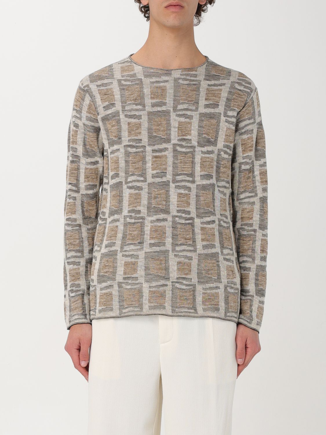 image of Giorgio Armani Sweater Men Beige (Size Large)