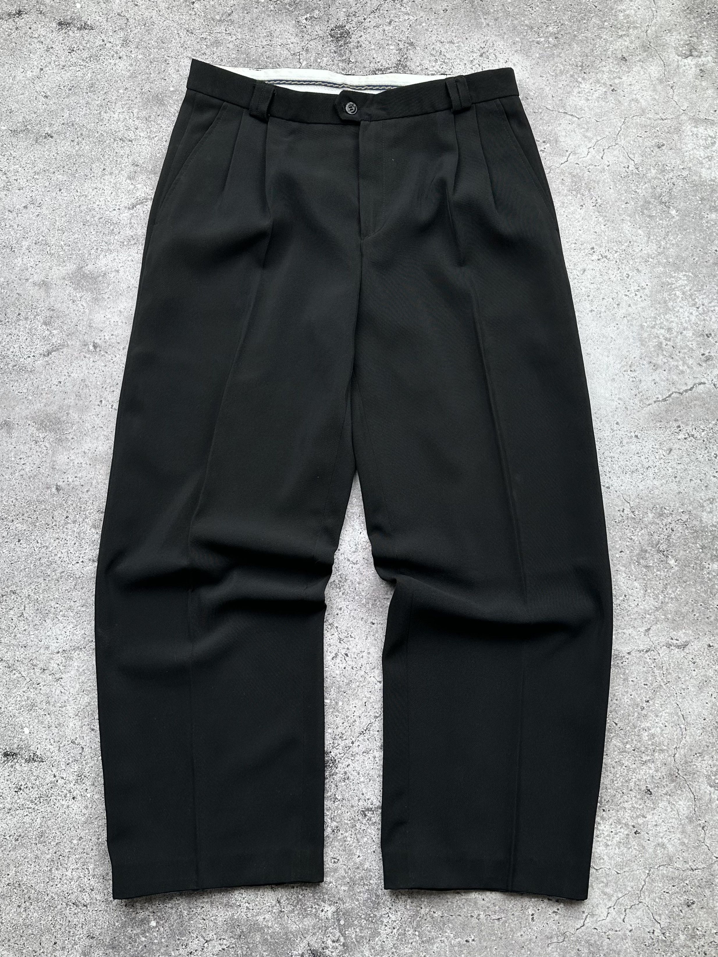 image of Yohji Yamamoto Vintage Wool Wide Pants Yohji Style in Black, Men's (Size 32)