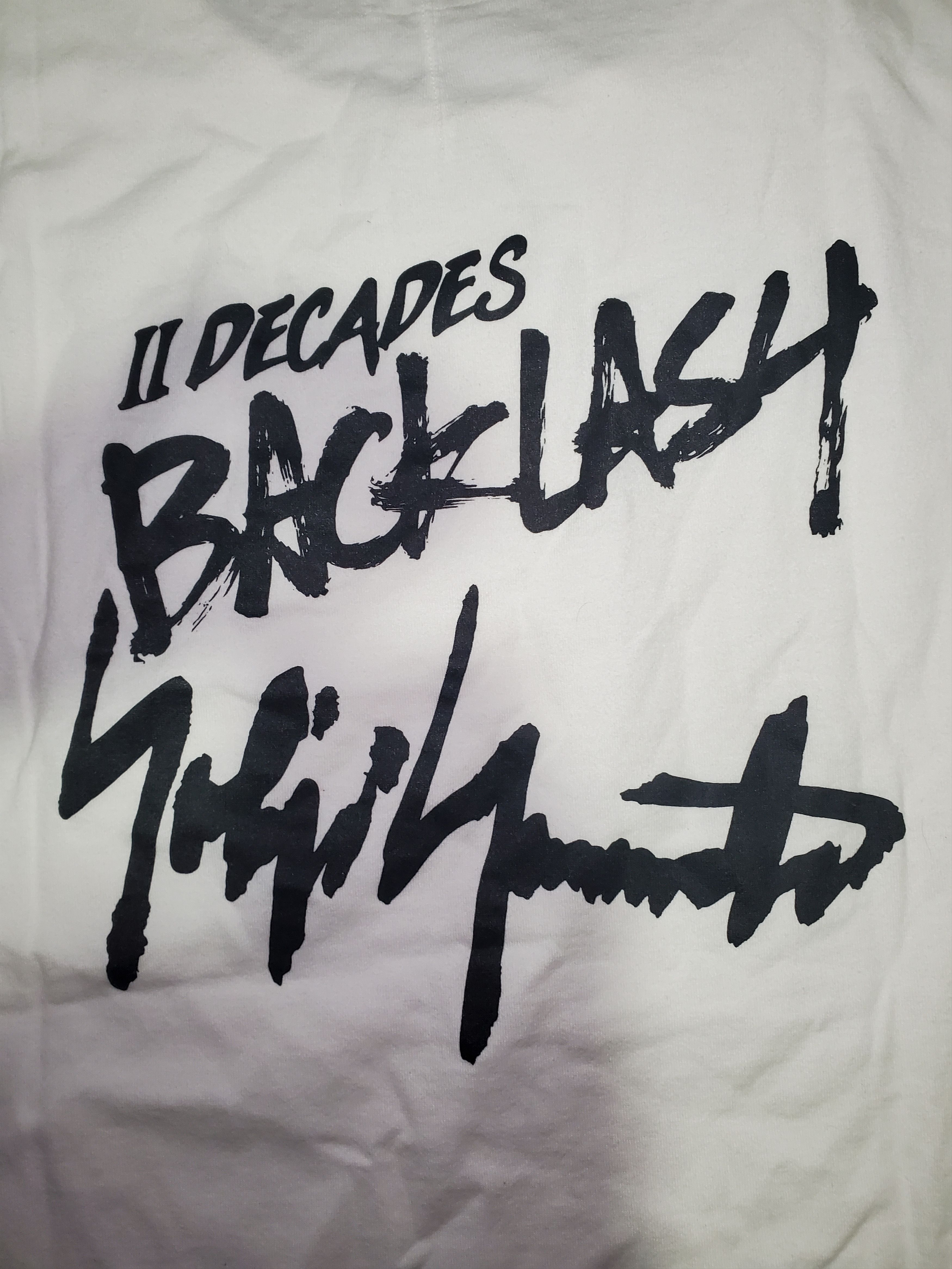 Yohji Yamamoto Isamu Katayama Backlash x Yohji 2 Decades T Shirt Size US L / EU 52-54 / 3 - 4 Thumbnail