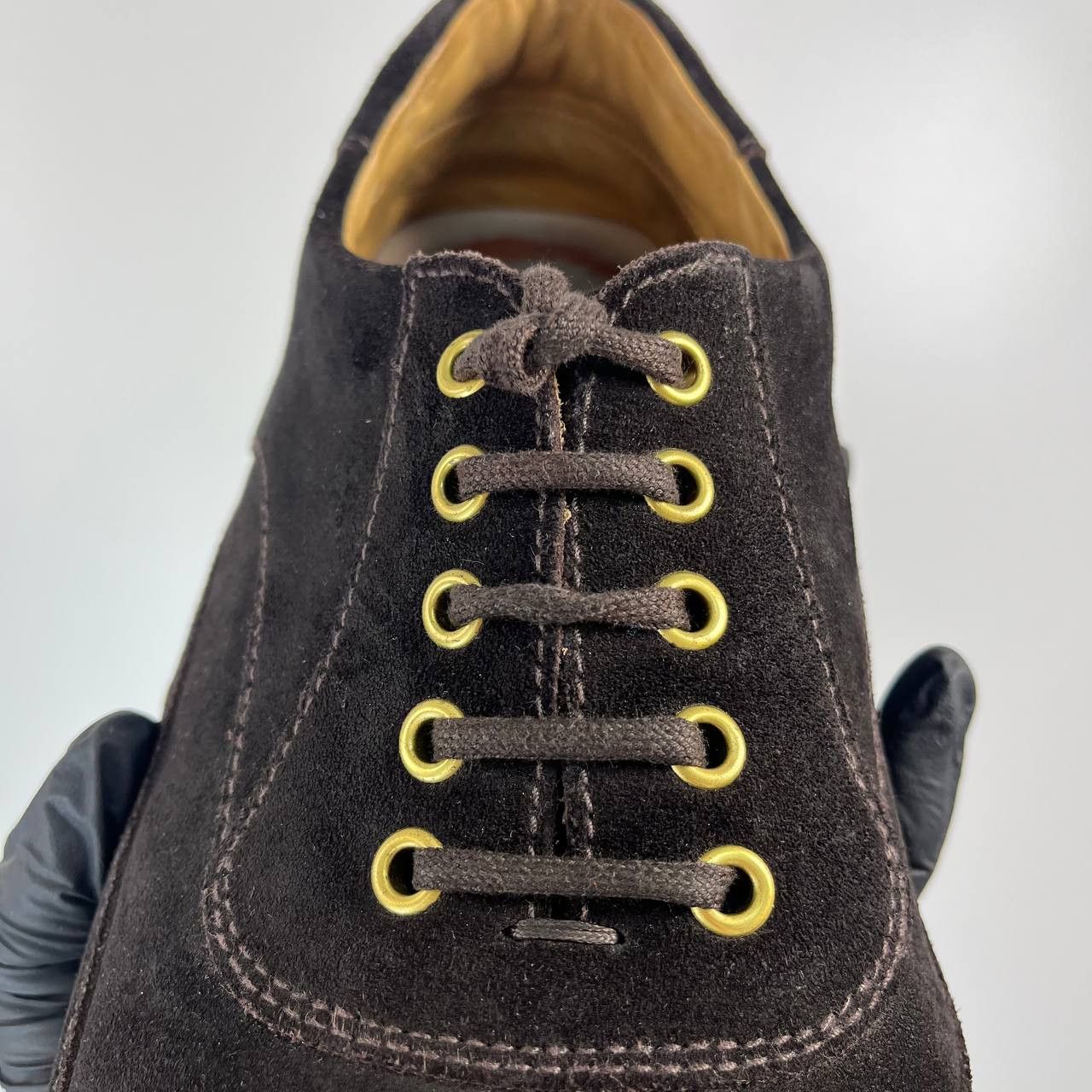 Prada Prada Men’s Suede Lace-Up Driving Shoes Brown Size 9.5 Size US 9.5 / EU 42-43 - 5 Thumbnail
