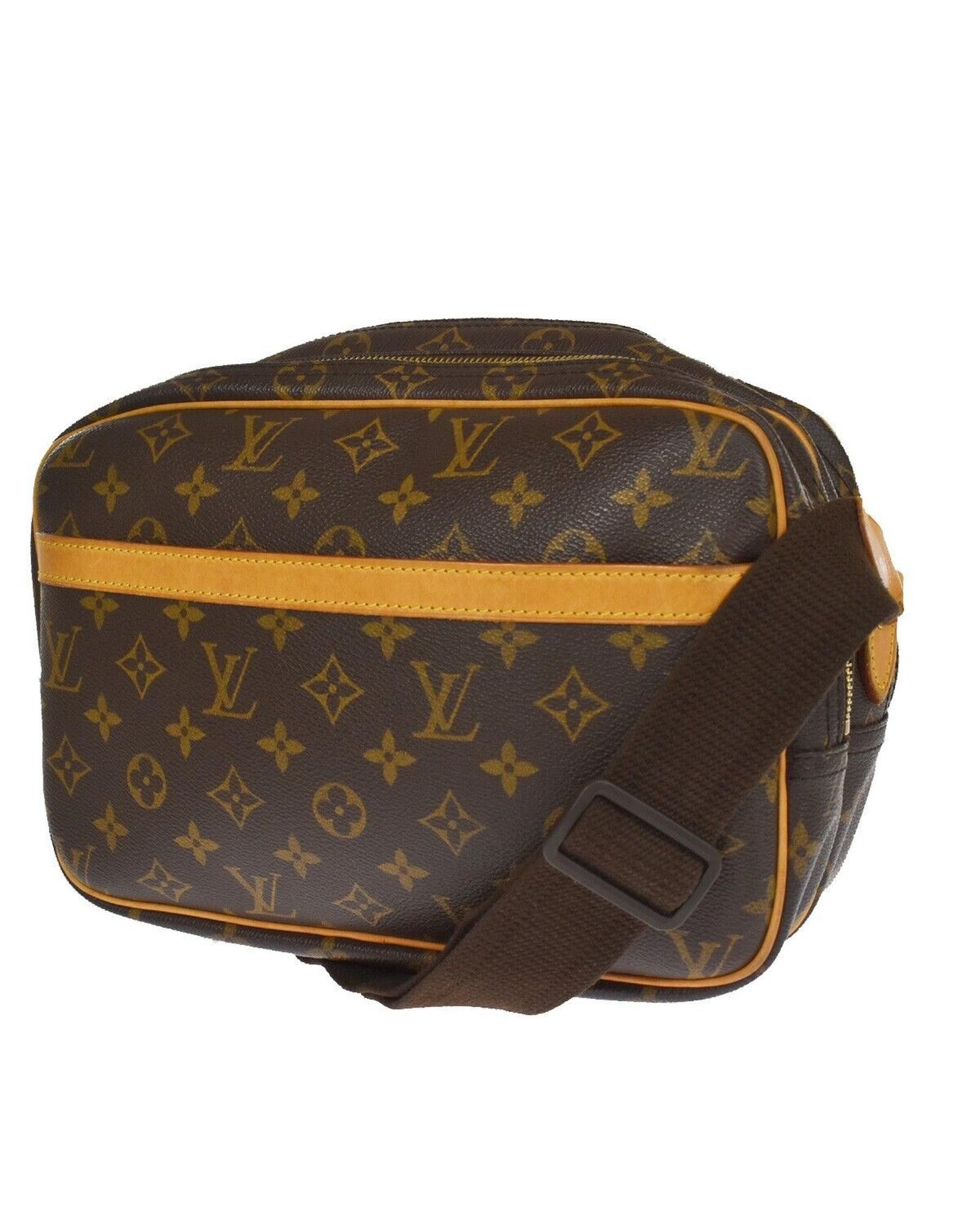 image of Louis Vuitton Rectangular Monogram Canvas Messenger Bag in Brown, Women's