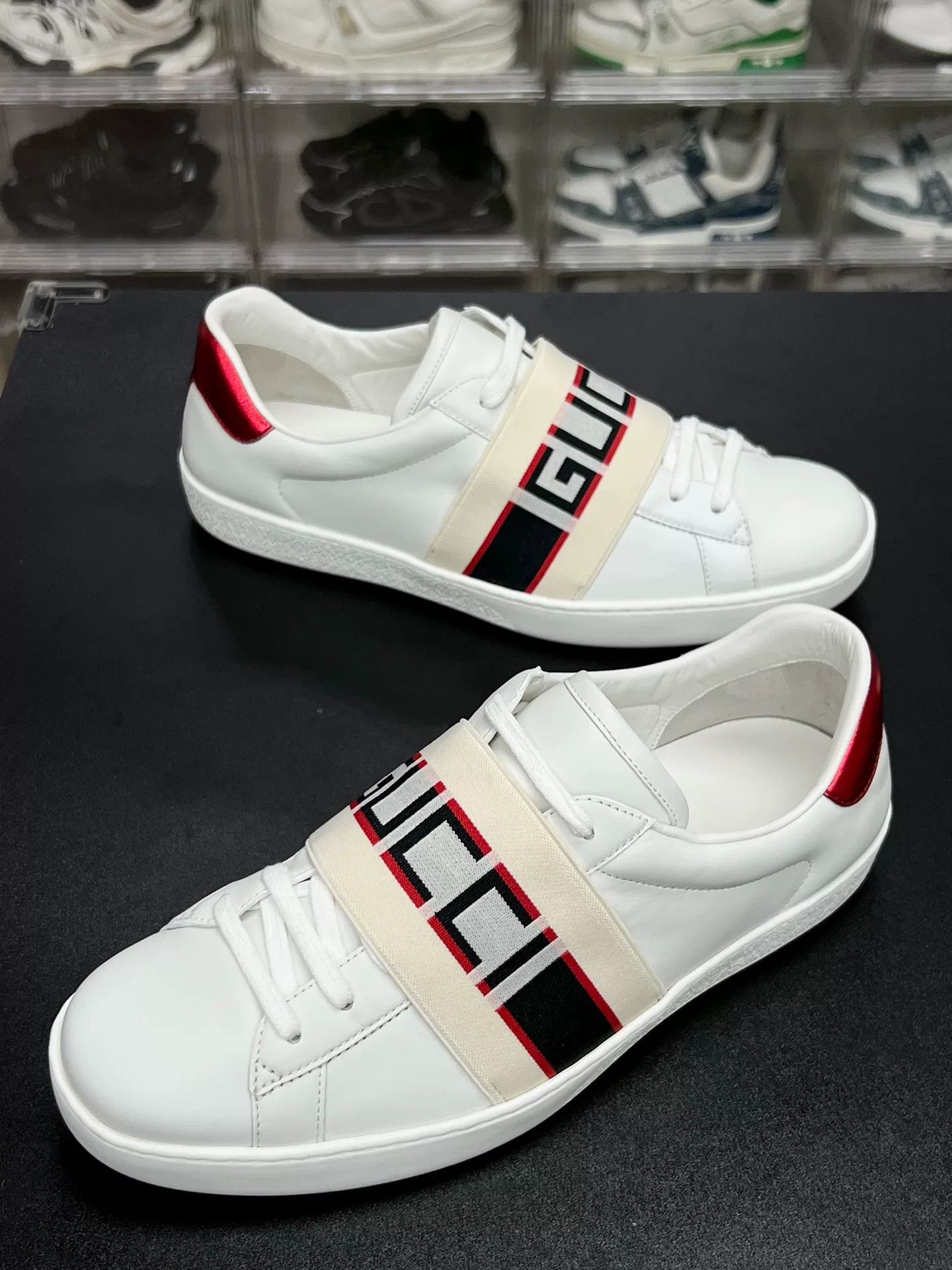 Gucci Gucci Striped Lowtop Sneakers 8.5 Men Size US 8.5 / EU 41-42 - 1 Thumbnail