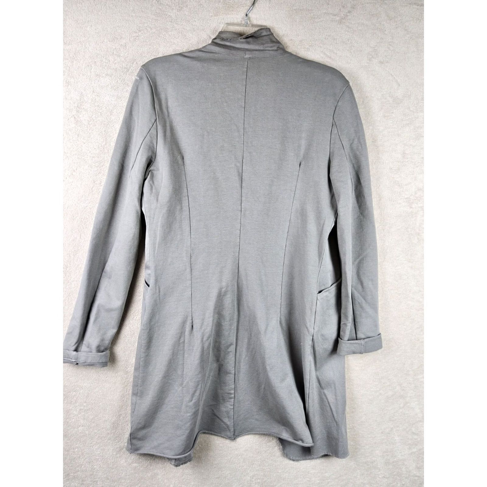 Vintage Venti6 Women's Jacket Sgt Pepper Style Open Gray Sage Green Long Sleeve Mid-Length Pockets Size M / US 6-8 / IT 42-44 - 4 Thumbnail