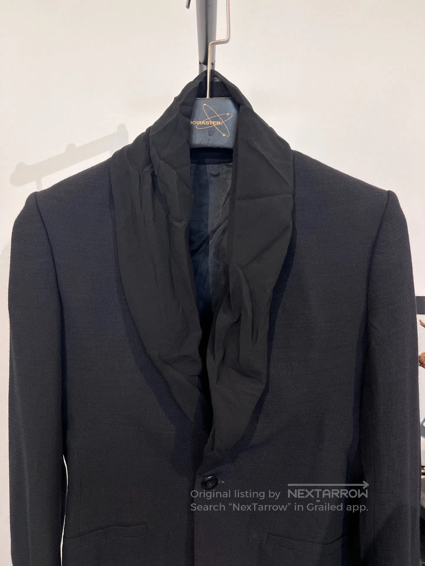 Rick Owens Rick Owens Wrinkled Satin Collared Blazer 46. Size US S / EU 44-46 / 1 - 3 Thumbnail