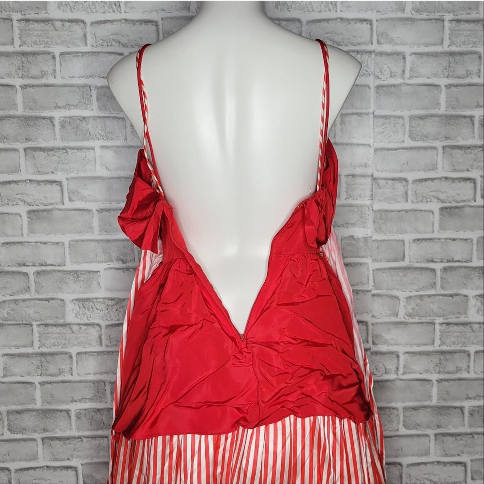 Vintage Vintage Gunne Sax 80s Striped Formal Dress, sz 7 Size XS / US 0-2 / IT 36-38 - 5 Thumbnail