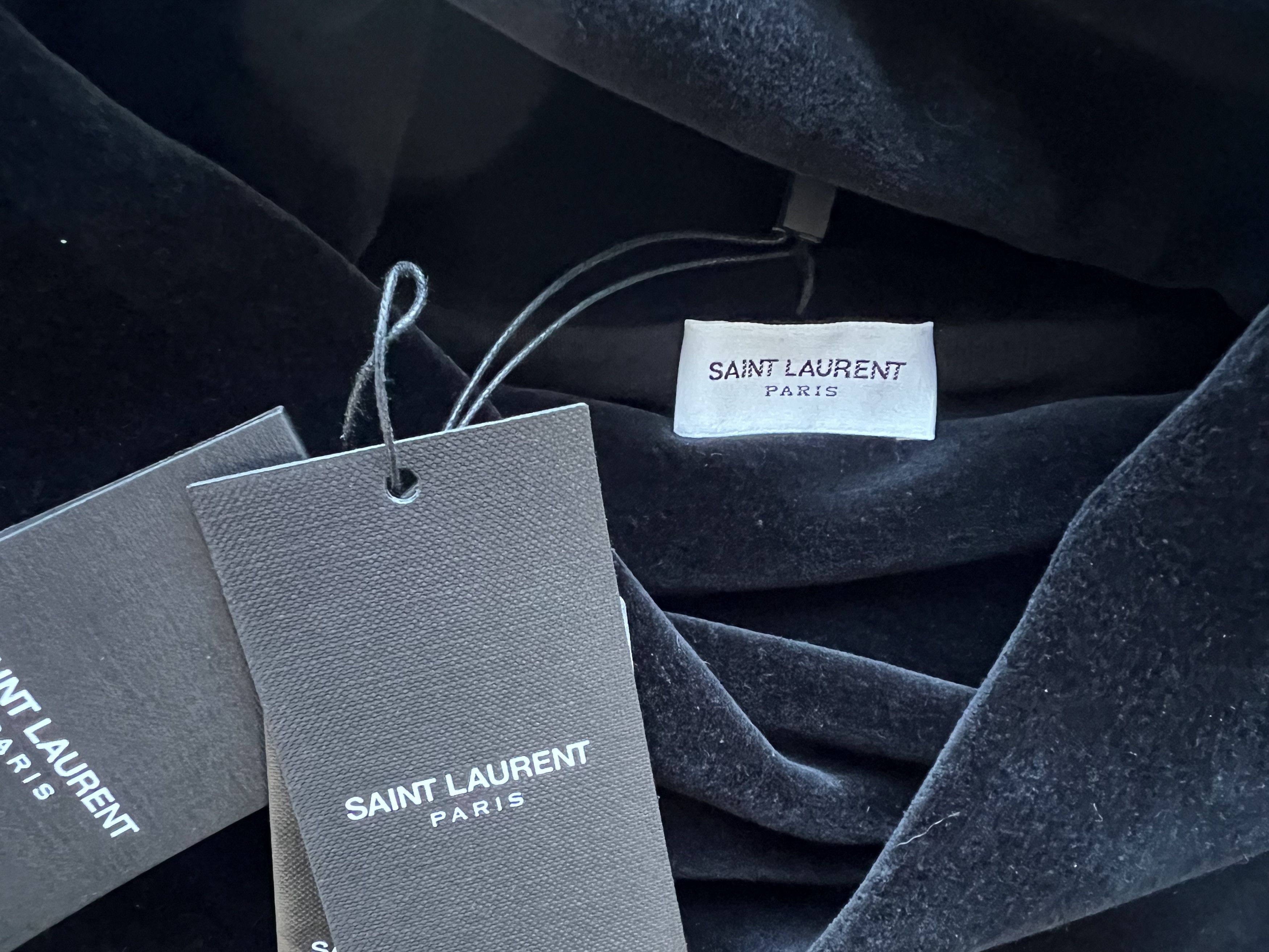 Saint Laurent Paris Velvet turtleneck sweatshirt Size US XXL / EU 58 / 5 - 8 Thumbnail