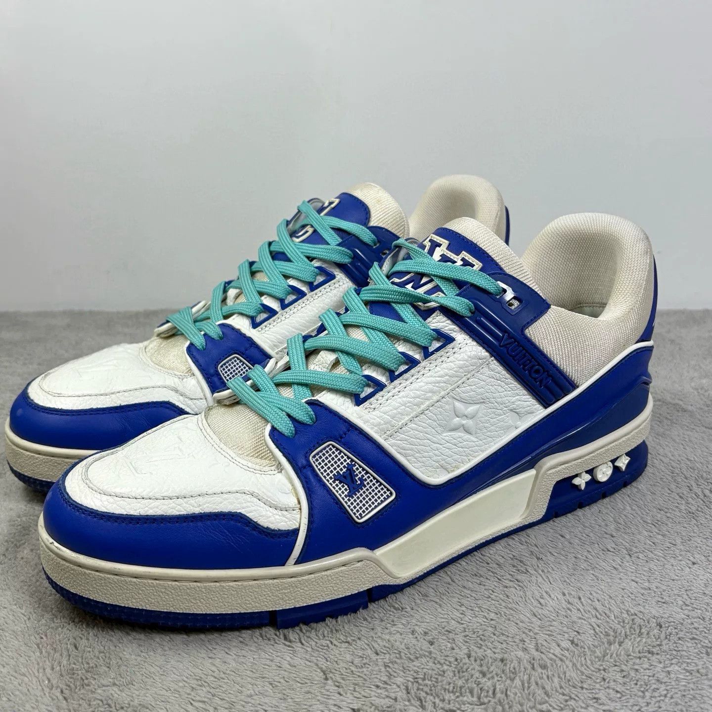 Louis Vuitton Louis Vuitton Training Blue Lowtop Sneakers 42 Men Size US 9 / EU 42 - 1 Thumbnail