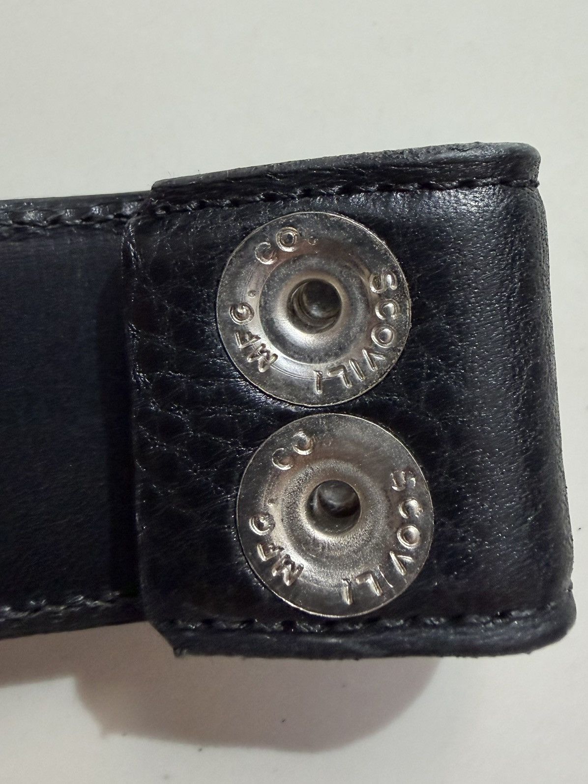 Chrome Hearts Chrome Hearts Plain Black Leather Belt Size 30 - 4 Thumbnail