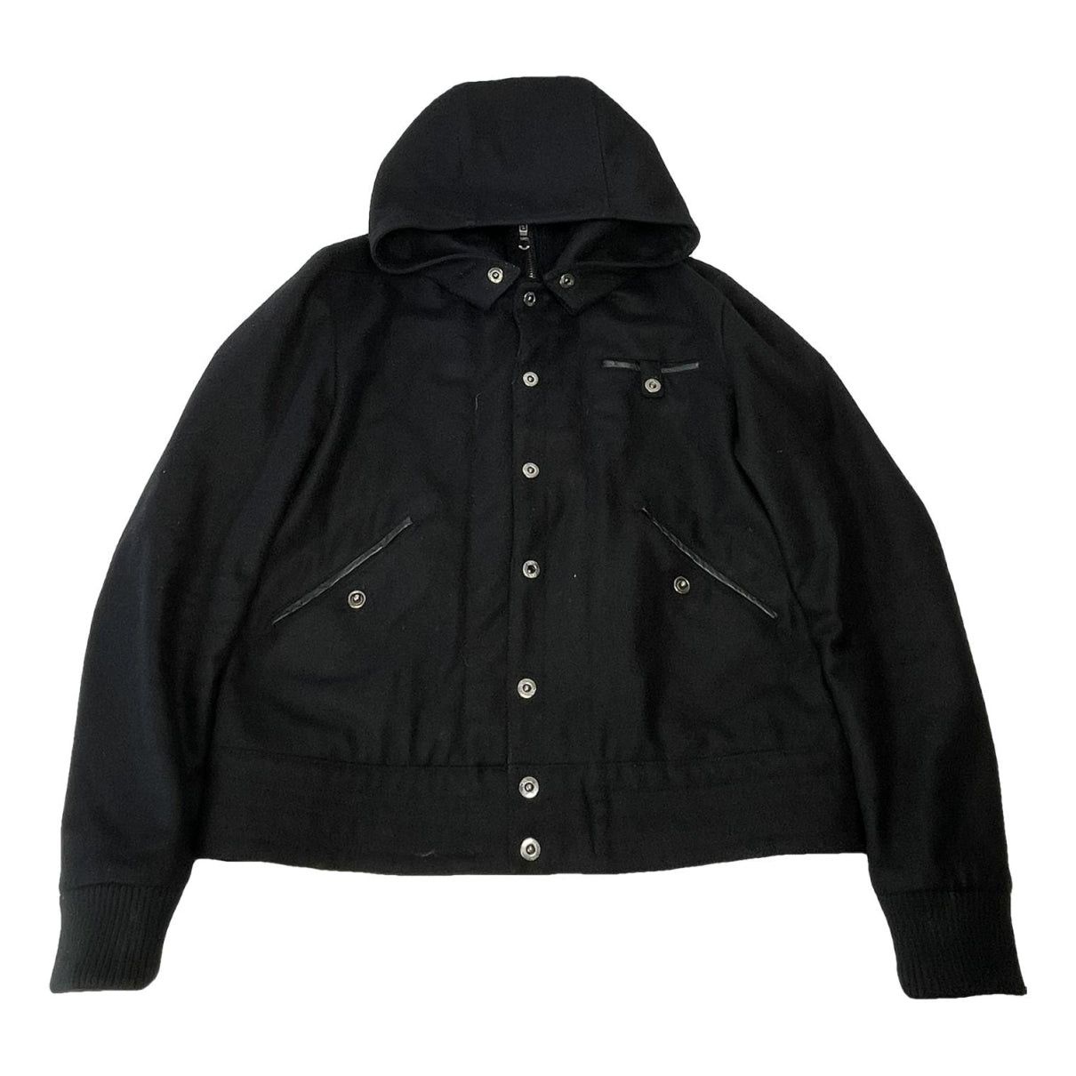 Versace Jeans Couture Black Cotton Jacket Size XL / US 12-14 / IT 48-50 - 1 Thumbnail