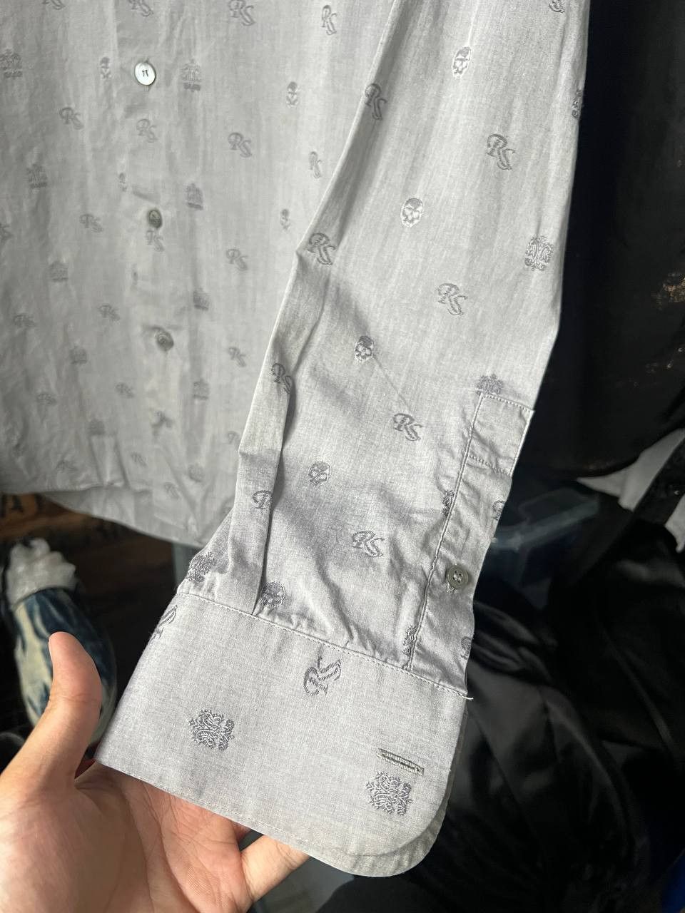 Raf Simons AW06/07 Raf Simons Grey Patterned Shirt Size 44 Size US S / EU 44-46 / 1 - 7 Thumbnail