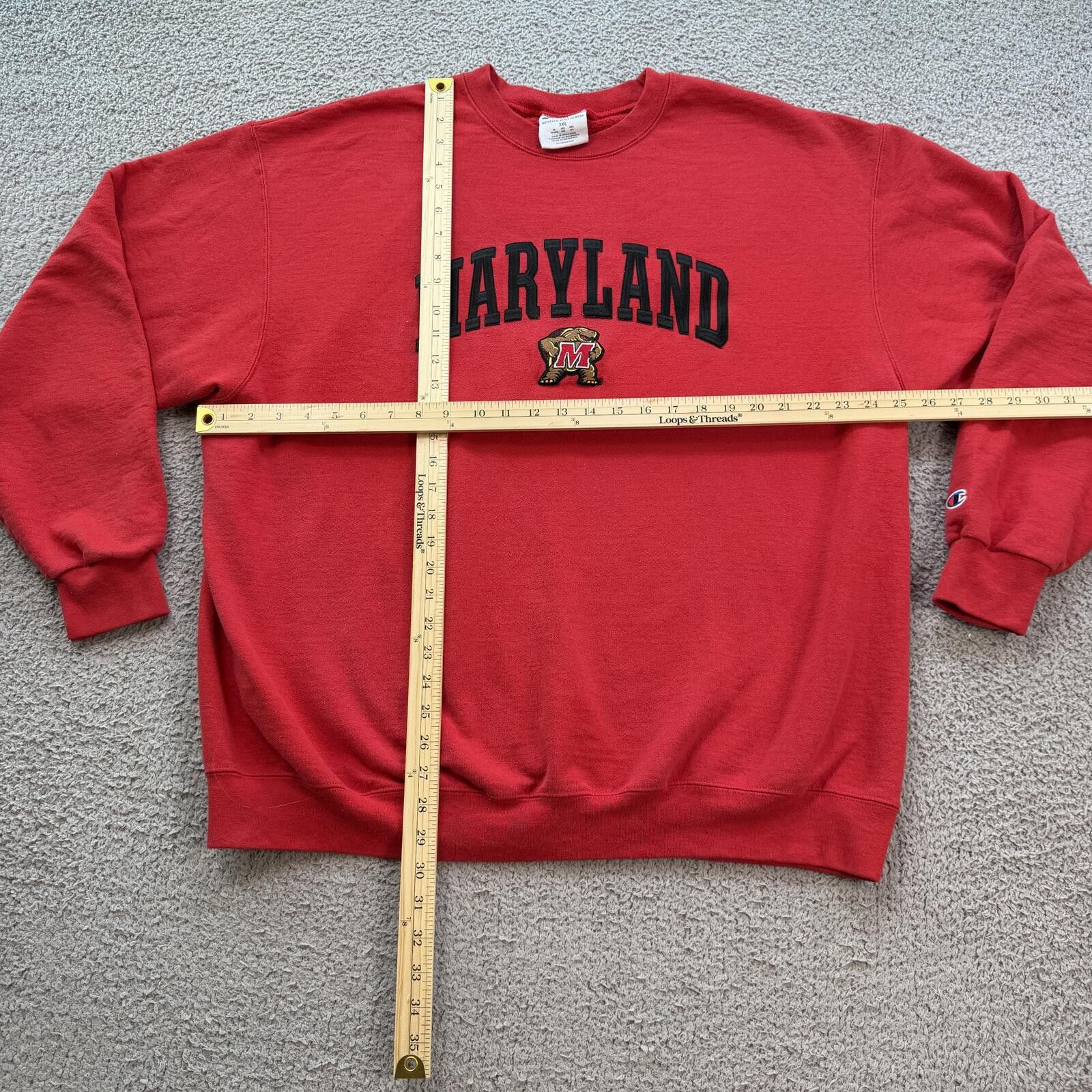Champion Champion Maryland Terrapins Crewneck Sweatshirt Red 3XL Size US XXL / EU 58 / 5 - 3 Thumbnail