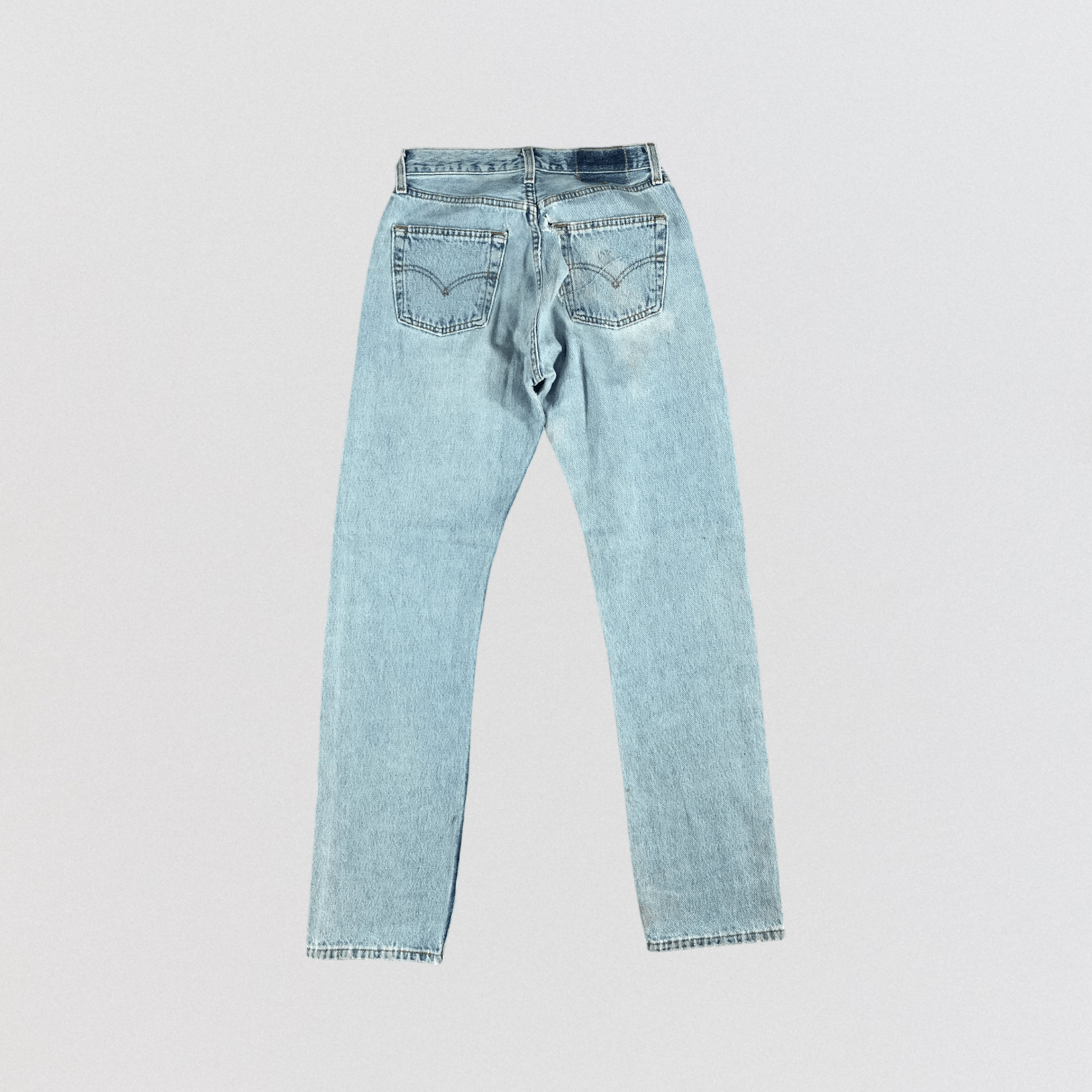 Levi's Vintage 90s Light Wash Levis 501 Jeans-JM2609 Size US 27 - 2 Thumbnail