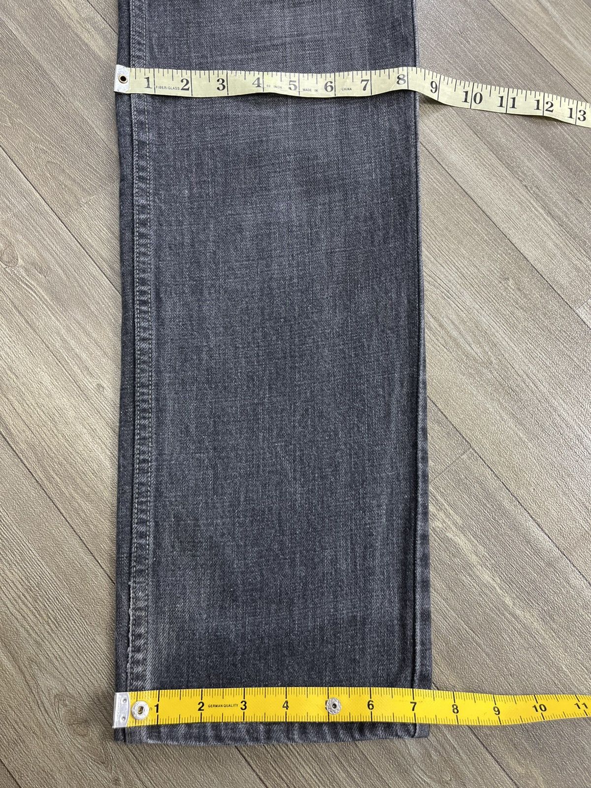 Yohji Yamamoto Japanese Design Ined Homme Yohji Yamamoto Faded Black Jeans Size US 29 - 14 Thumbnail