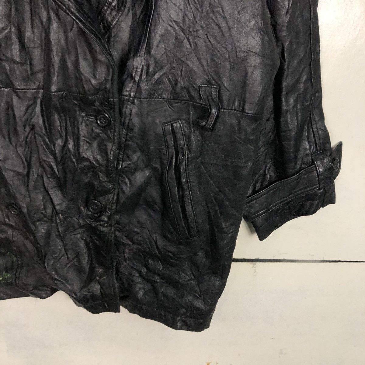 Pelle Pelle 📌Vintage Biker Leather Jacket Gullit Men Issey Miyake Size US M / EU 48-50 / 2 - 7 Thumbnail