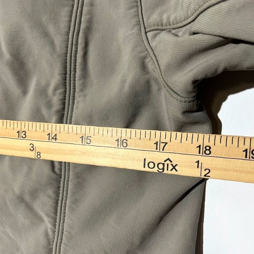 Vintage REI Womens Small Softshell Fleece Lined Jacket Taupe Gray Full Zip Mock Neck Jacket Ladies Gray Logo Zipper Knit-Softshell Casual Travel Size S / US 4 / IT 40 - 7 Thumbnail