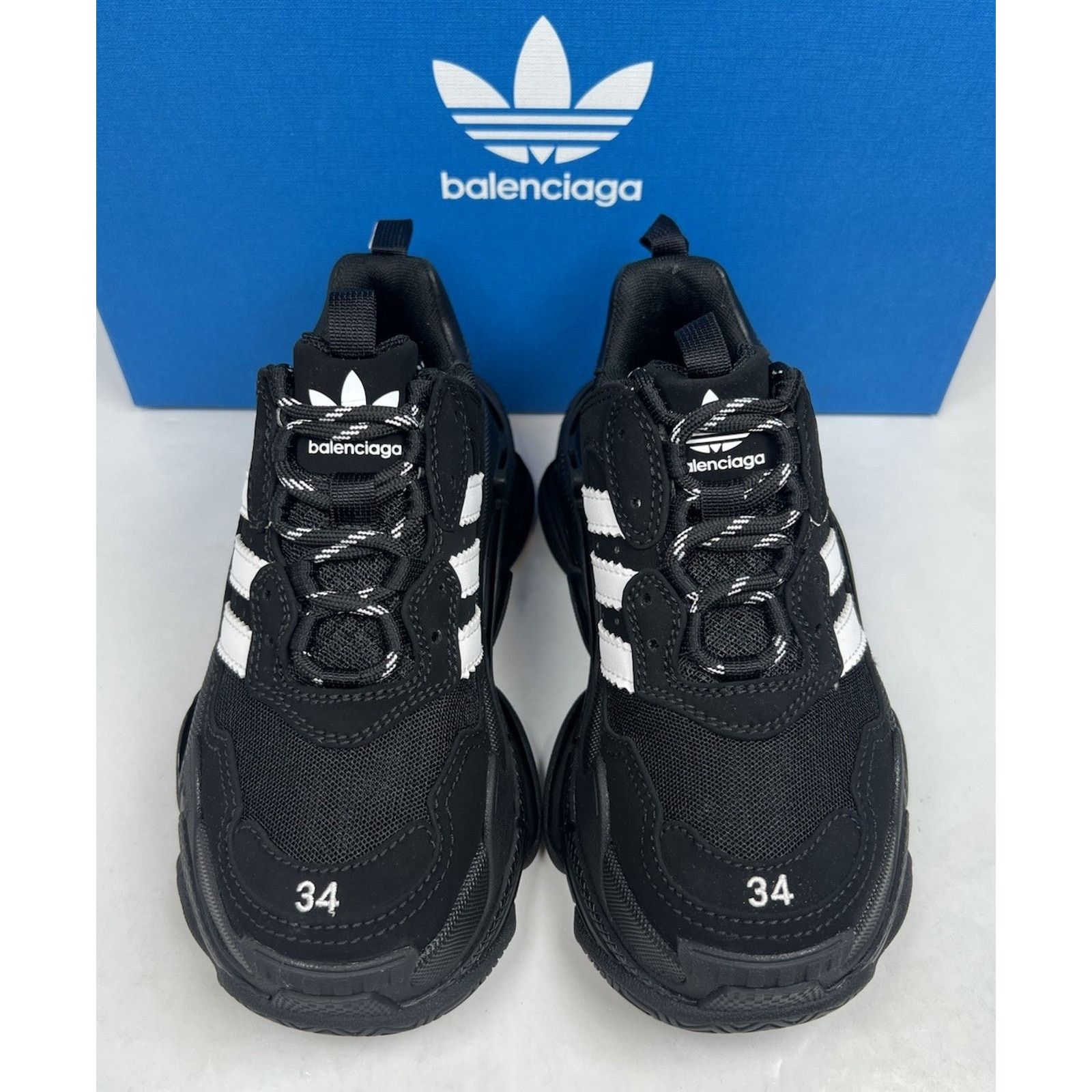 Balenciaga Size 34EU/4W - Balenciaga Triple S x Adidas NEW Size US 4 / IT 34 - 2 Thumbnail