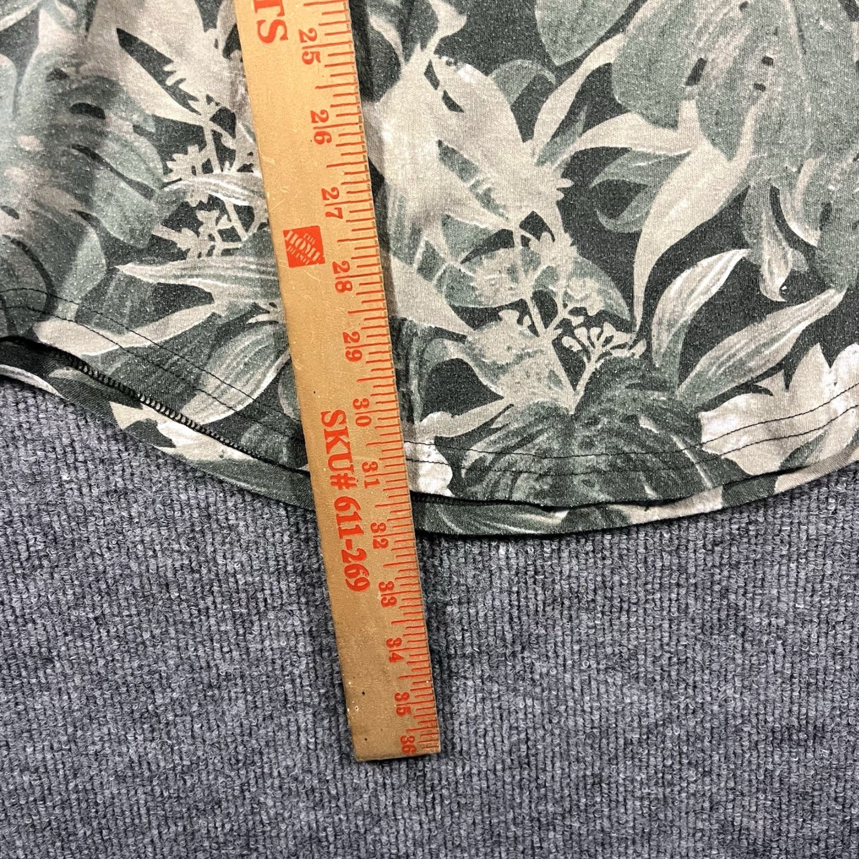 Vintage Civil Regime T-Shirt Mens Medium Green Floral Leaf AOP Graphic Print Short Sleeve Shirt Size US M / EU 48-50 / 2 - 5 Thumbnail