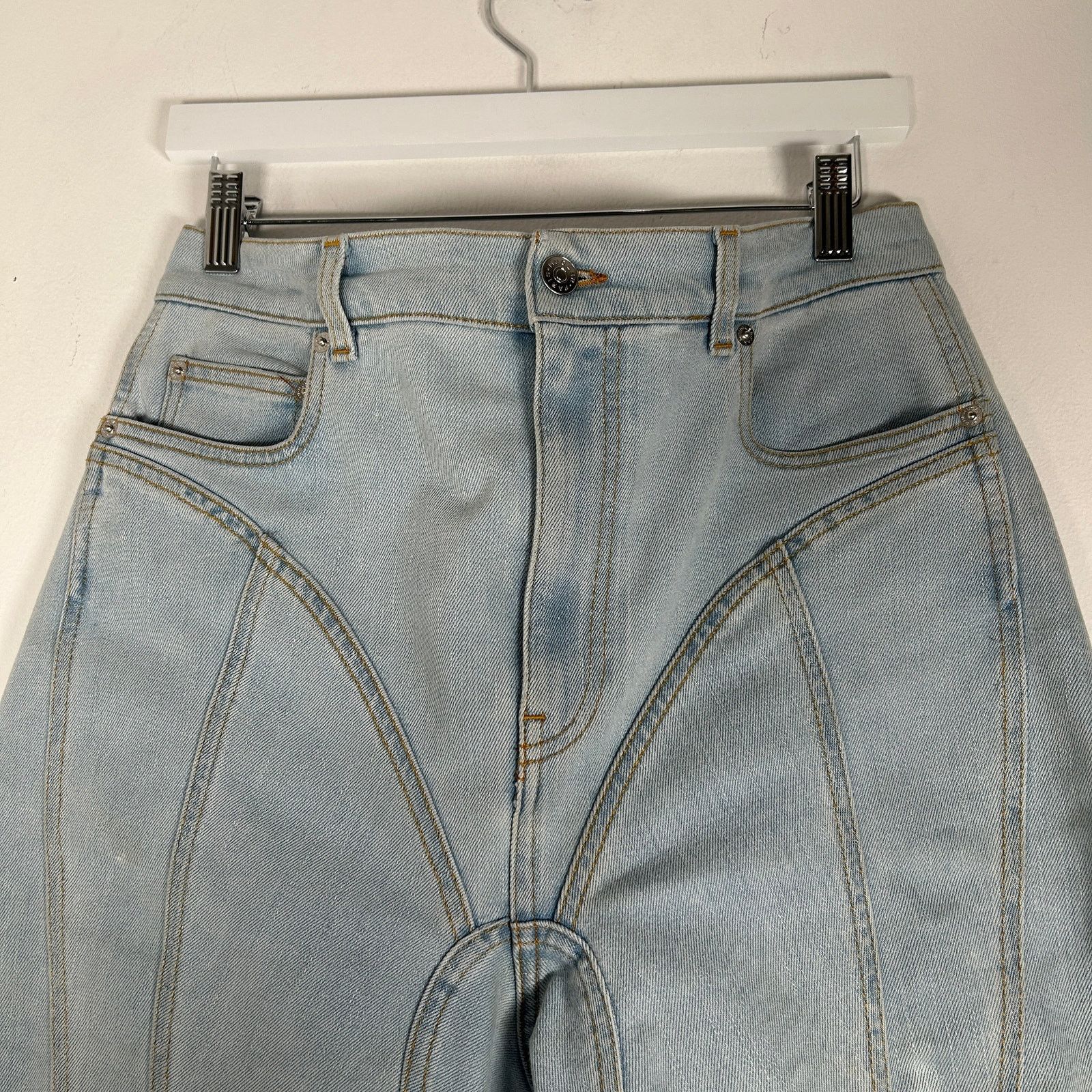 Mugler Mugler Spiral Mesh Cut Out Jeans Size 44 Size US 44 / EU 60 - 2 Thumbnail
