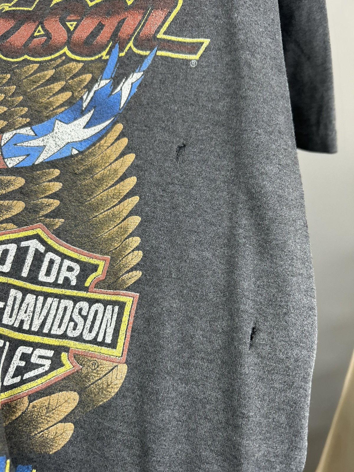 Harley Davidson × Vintage Vintage 90s Harley Davidson First in Flight T shirt Size US L / EU 52-54 / 3 - 8 Thumbnail
