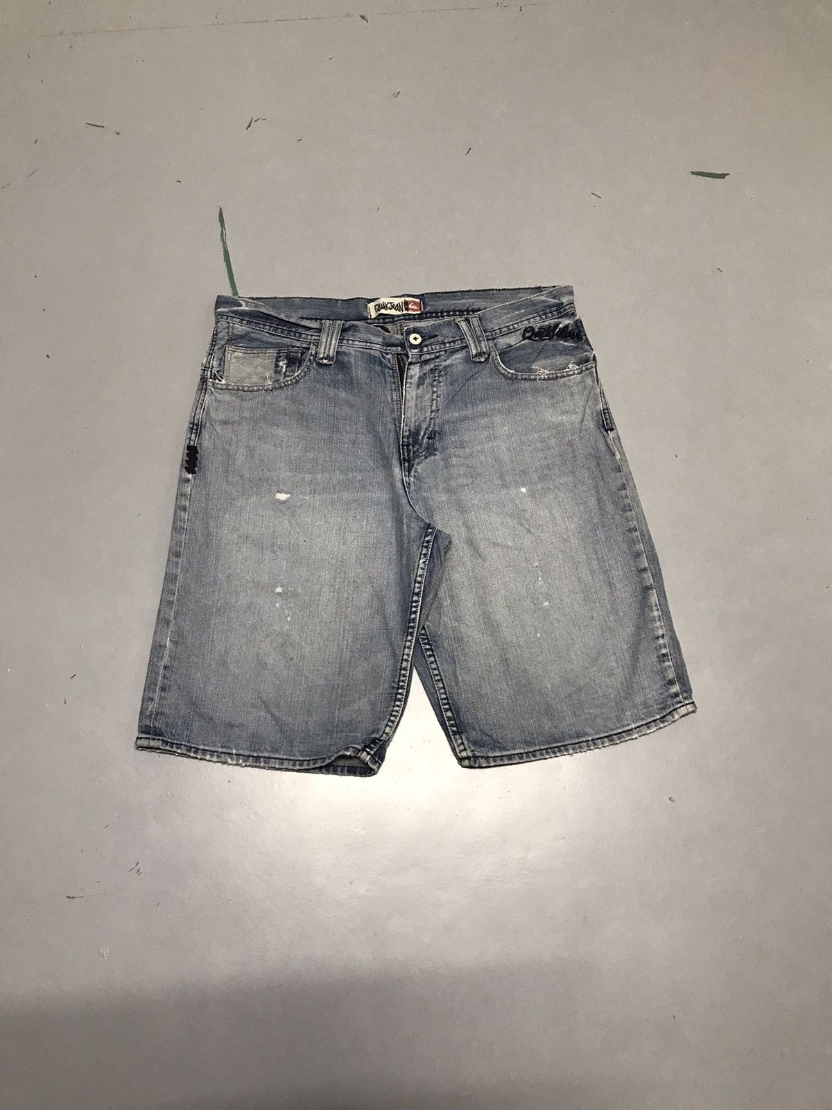 JNCO Vintage quicksilver embroidered denim jort Size US 38 / EU 54 - 2 Thumbnail