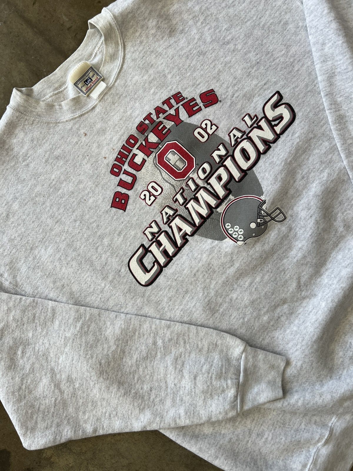 NCAA Vintage 2002 Ohio State Buckeyes National Champ Lee Tag XL Size US XL / EU 56 / 4 - 1 Thumbnail