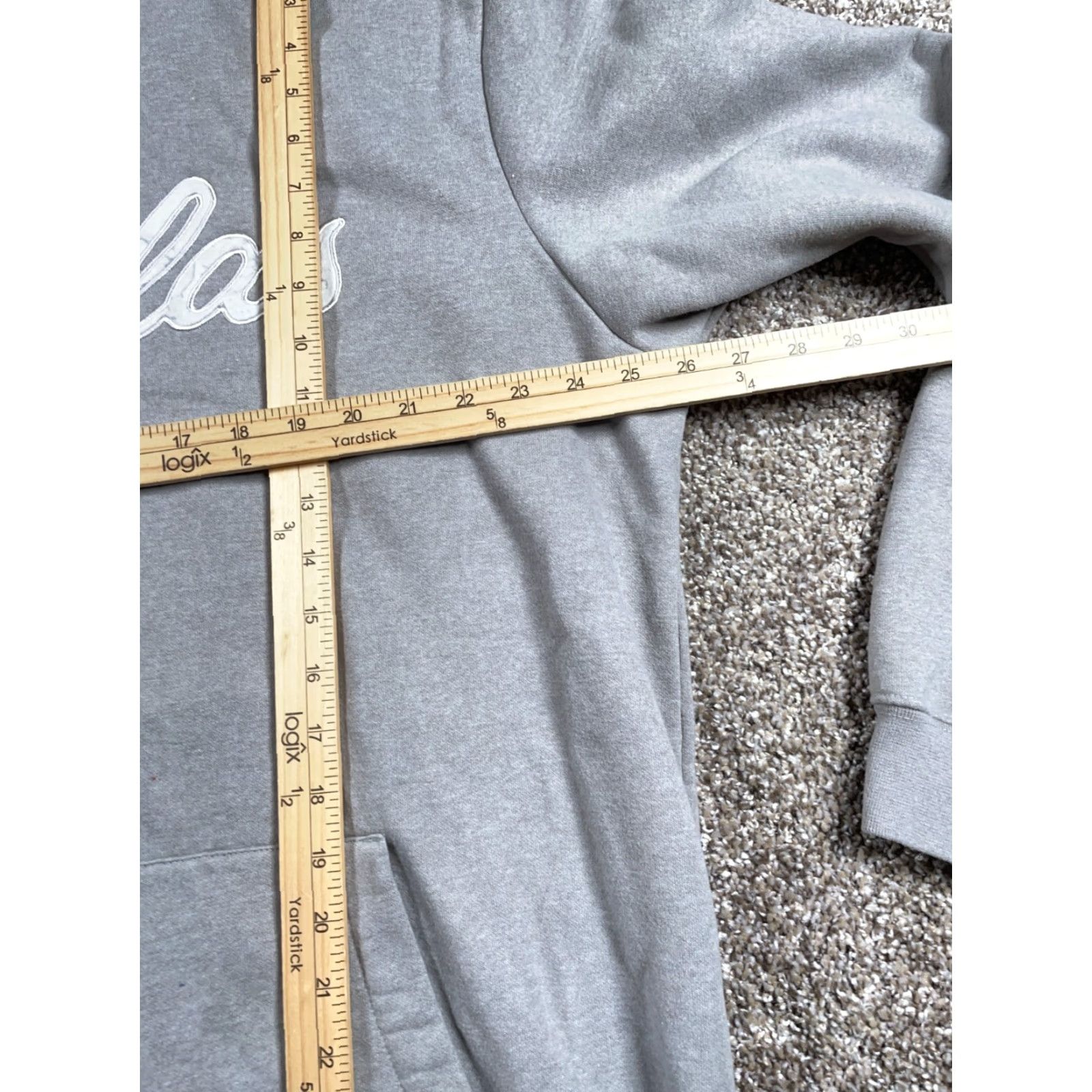 Vintage Cabela's Embroidered Drawstring Hoodie Women's XL Tall Gray Sweatshirt Script Hoodie Size XL / US 12-14 / IT 48-50 - 6 Thumbnail