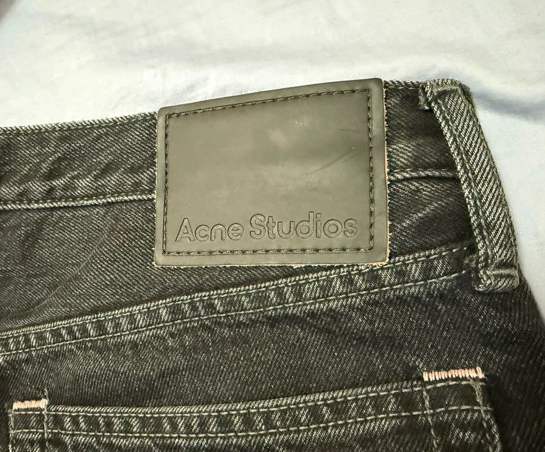 Acne Studios acne studios Black mid-waisted straight-leg jeans 2503-Next Size US 33 - 3 Thumbnail