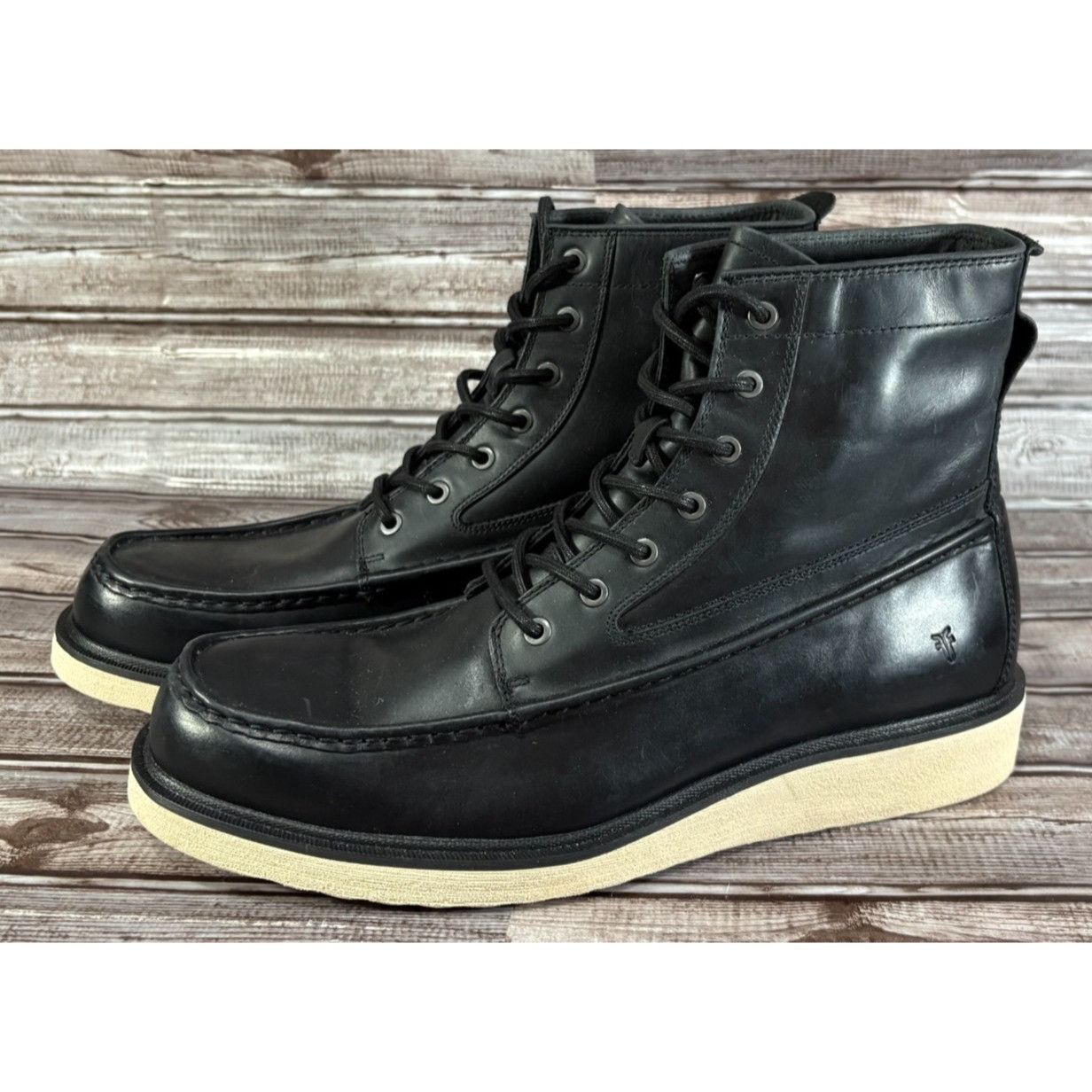 Frye Frye Hyland Moc 80913 sz 13 color black New discontinued cra Size US 13 / EU 46 - 1 Thumbnail