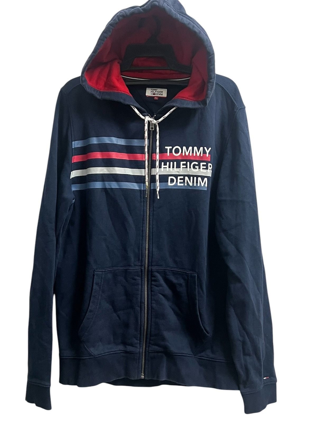 Tommy Hilfiger Tommy Hilfiger sweater hoodie spell out multicolour Size US L / EU 52-54 / 3 - 1 Thumbnail