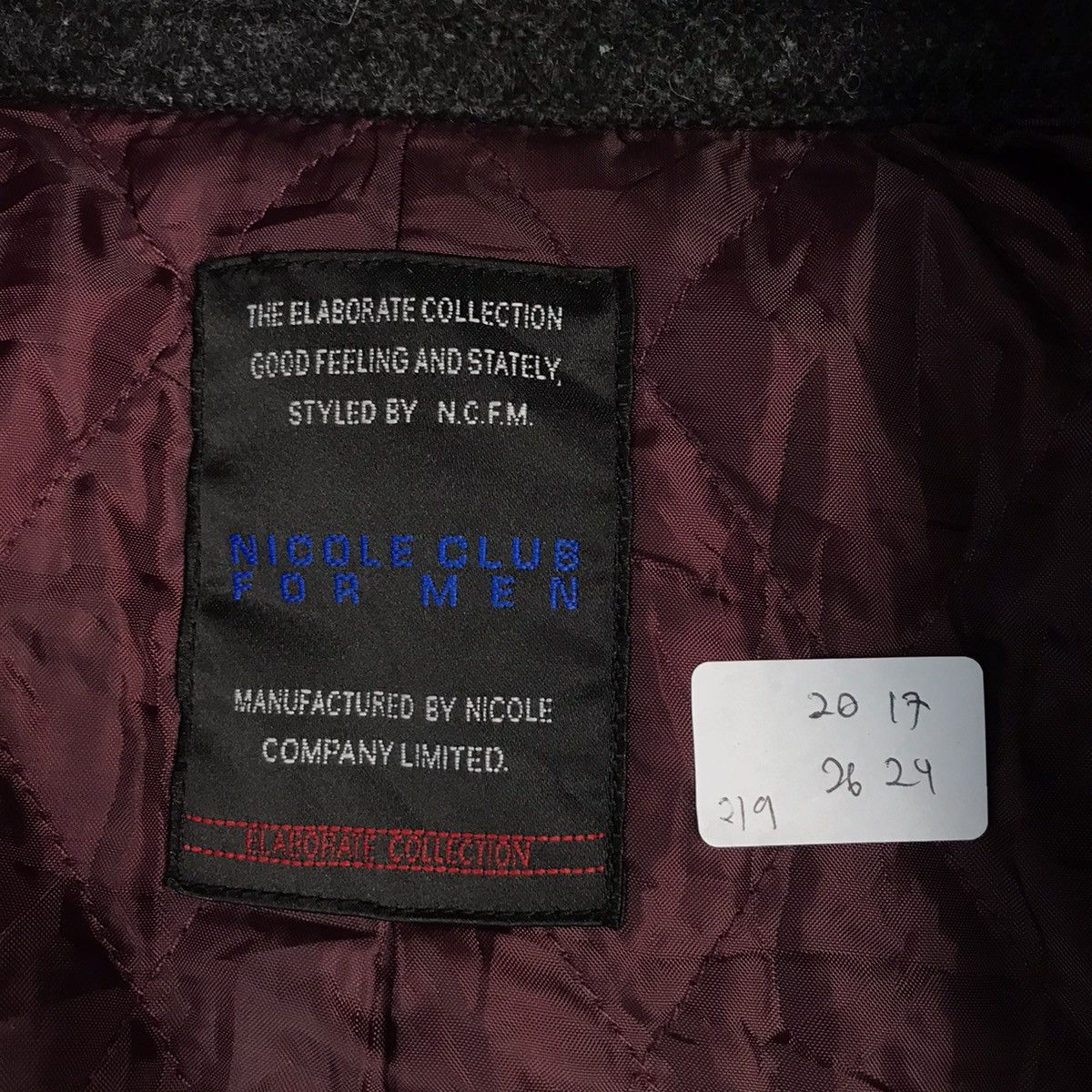 Japanese Brand × KMRii × Nicole Club NICOLE CLUB WOOL DOUBLE BUTTON DRAK GRAY JACKET Size US S / EU 44-46 / 1 - 11 Thumbnail