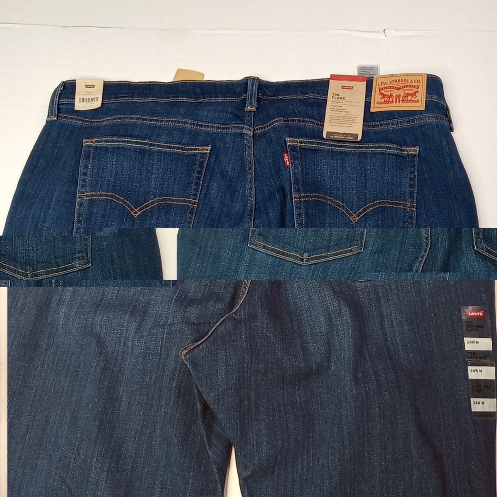 Levi's Levi's 726 High Rise Flare Jeans Women's Size 24W Blue New Size 42" / US 20 - 11 Thumbnail