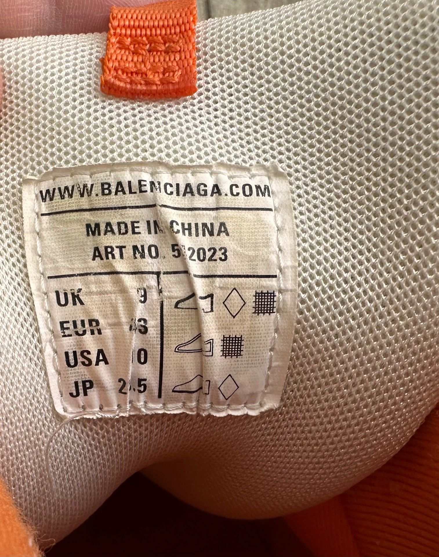Balenciaga Balenciaga Track Nylon Dad Shoe Men's White Orange Used 43 Size US 10 / EU 43 - 7 Thumbnail