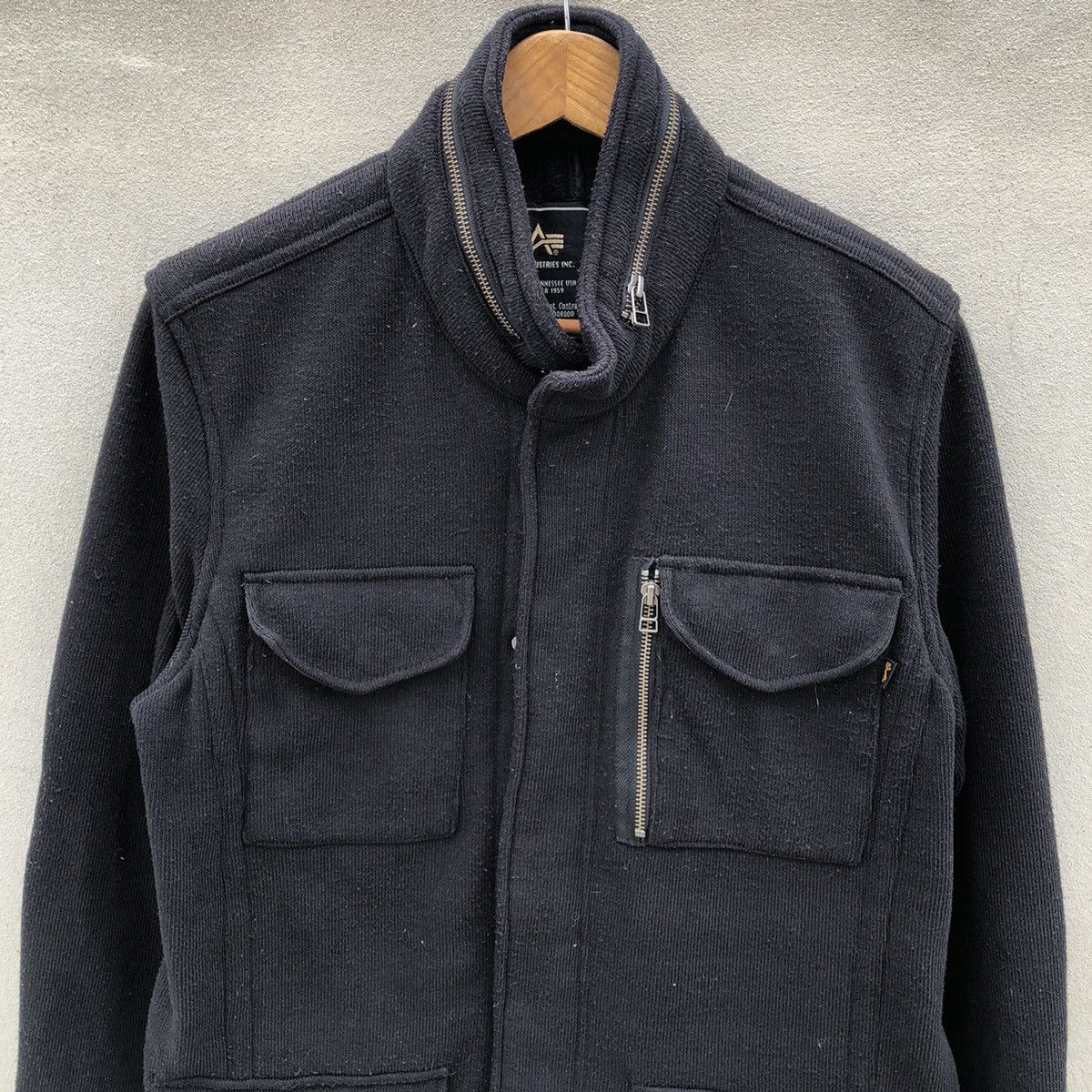 Alpha Industries APLHA INDUSTRIES 4 Pocket Military Wool Fleece Jacket Size US XL / EU 56 / 4 - 2 Thumbnail